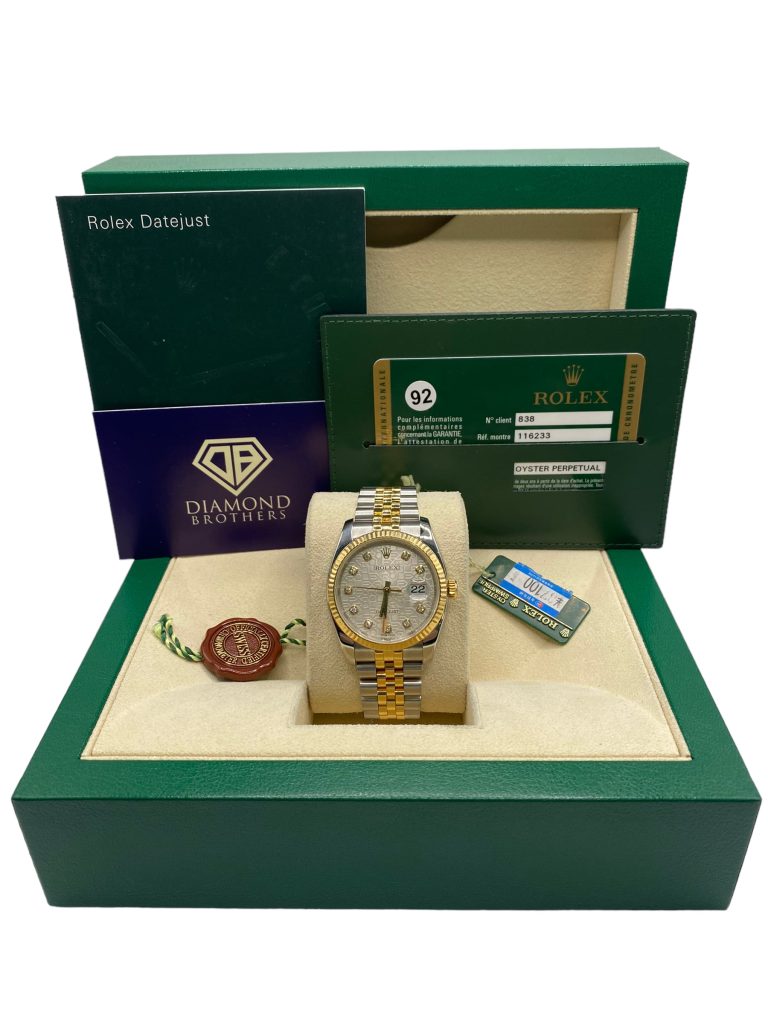 Rolex datejust 116233 2010 factory jubilee dial