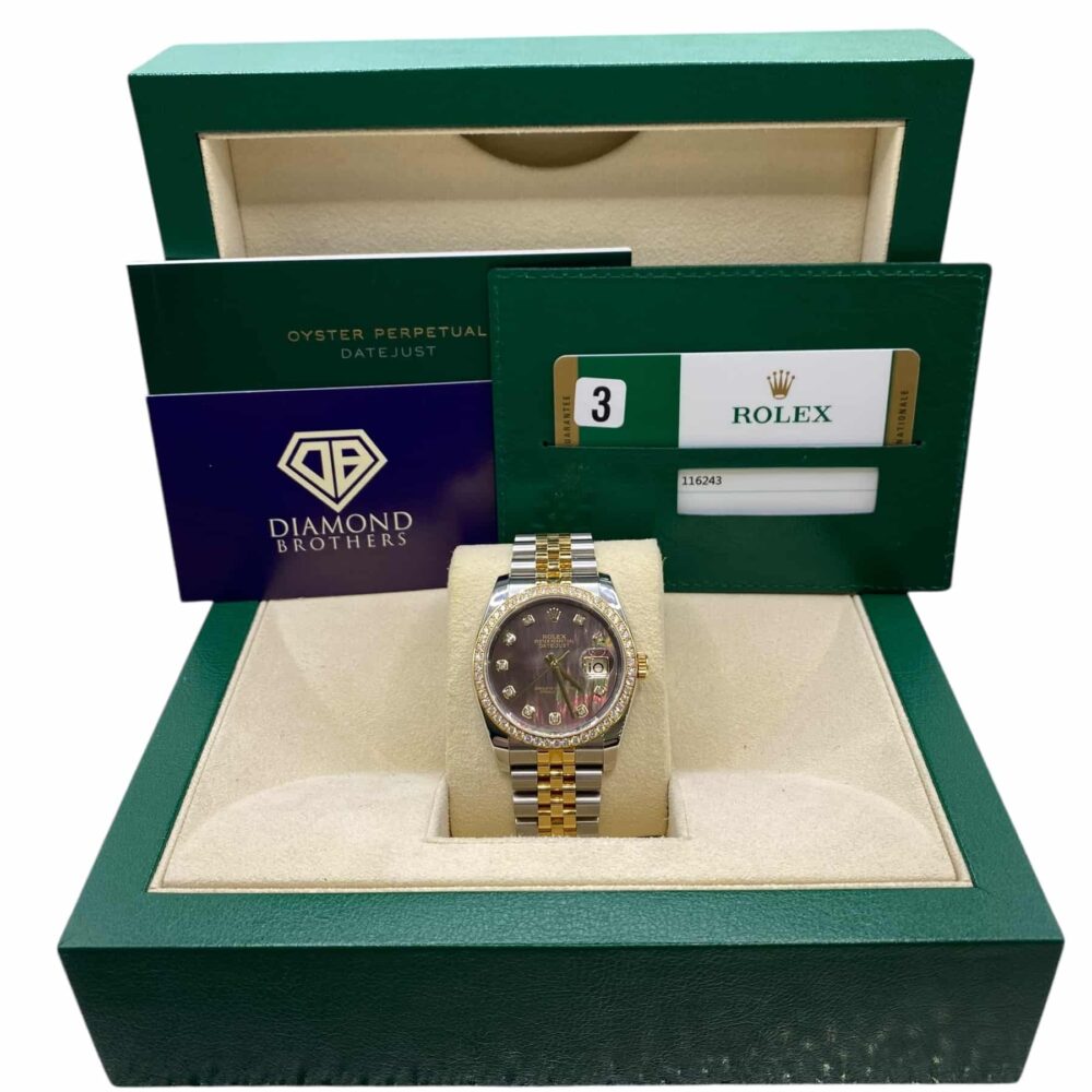 Rolex Datejust 116243 2015 Factory Diamond Bezel