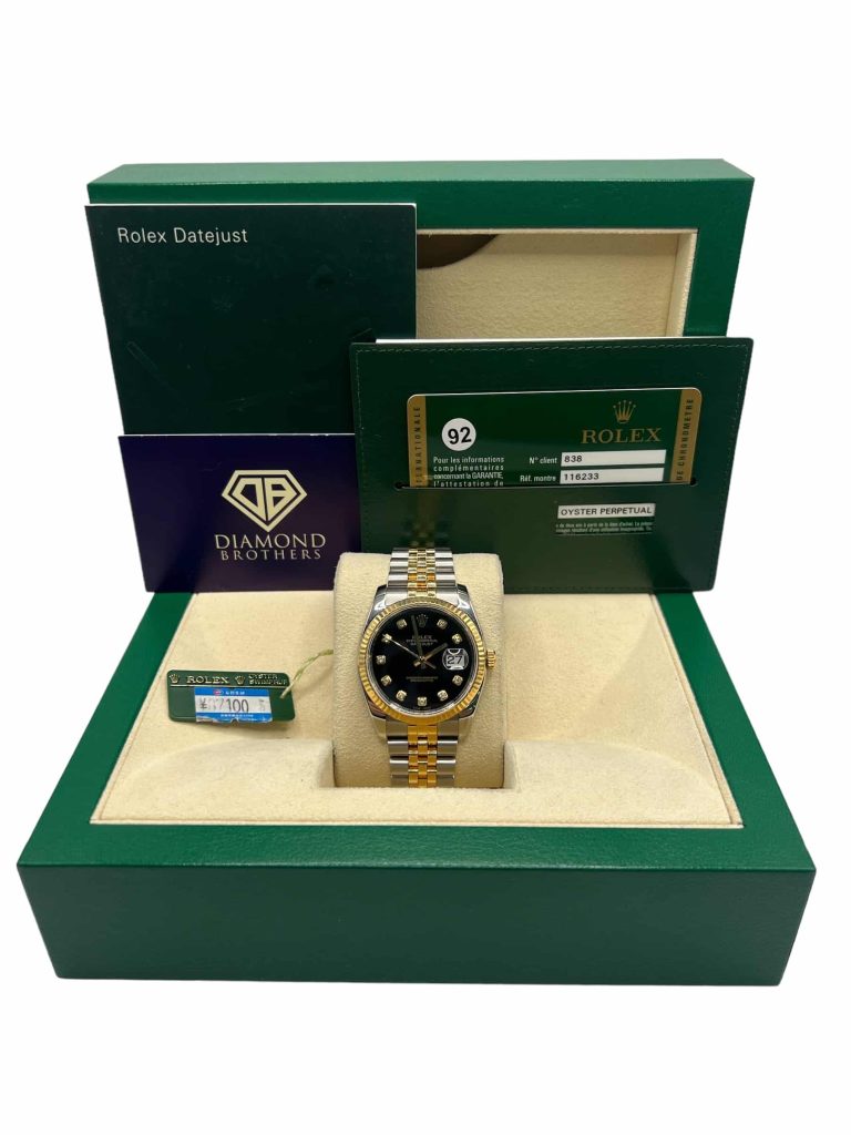Rolex Datejust 116233 2010 Factory Black Diamond