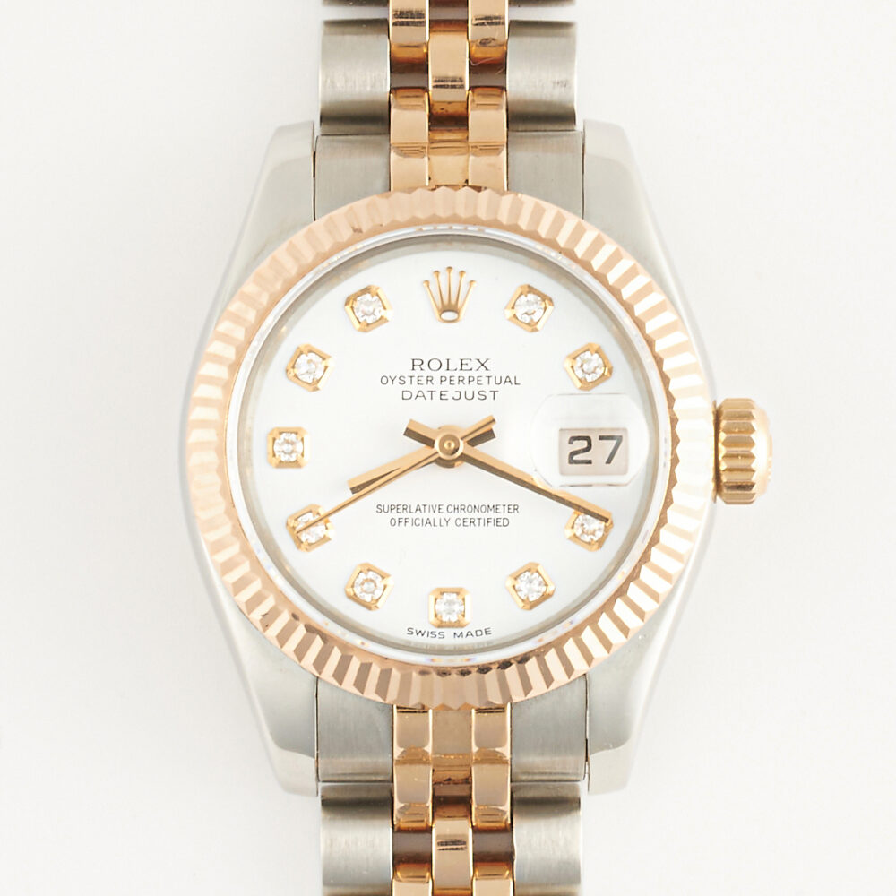 Rolex Datejust 179171 2014 White Diamond Dial With Box & Papers