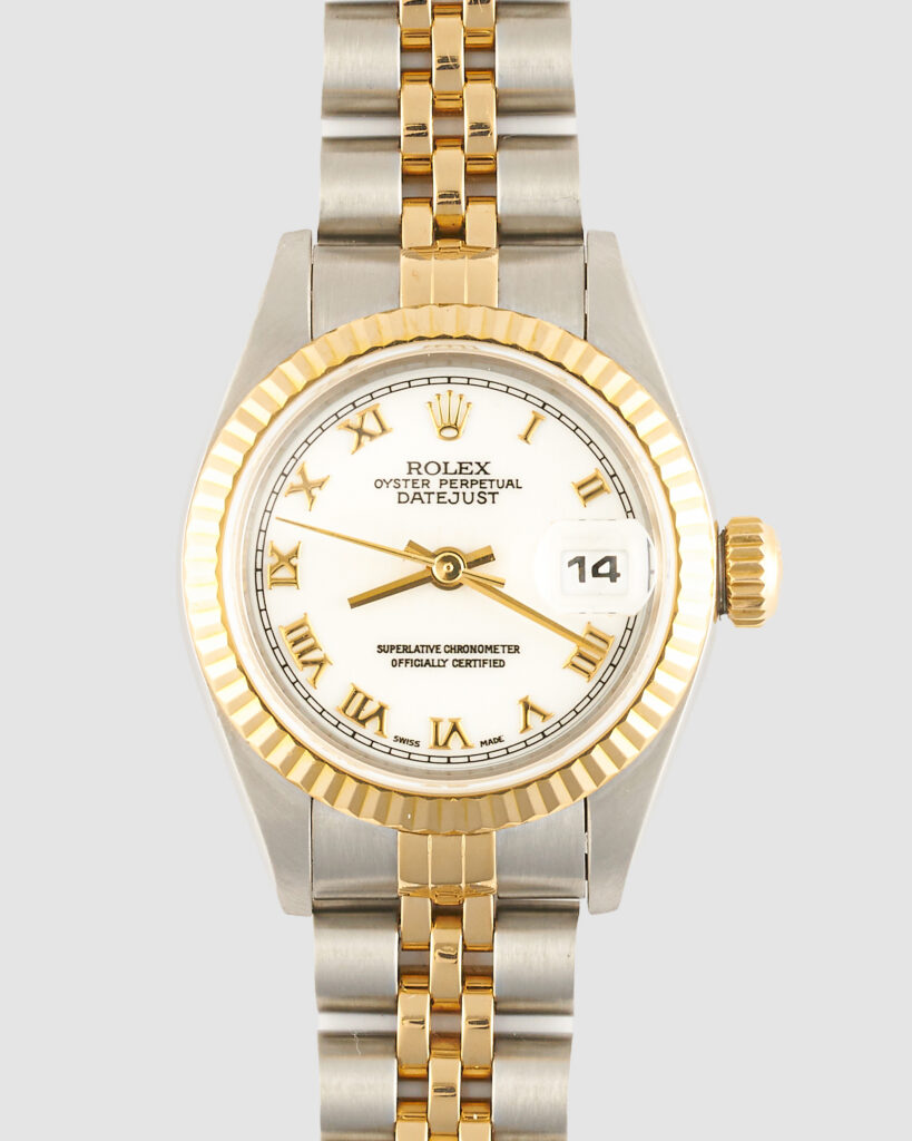 Rolex 69173 Datejust White Roman Numeral Dial