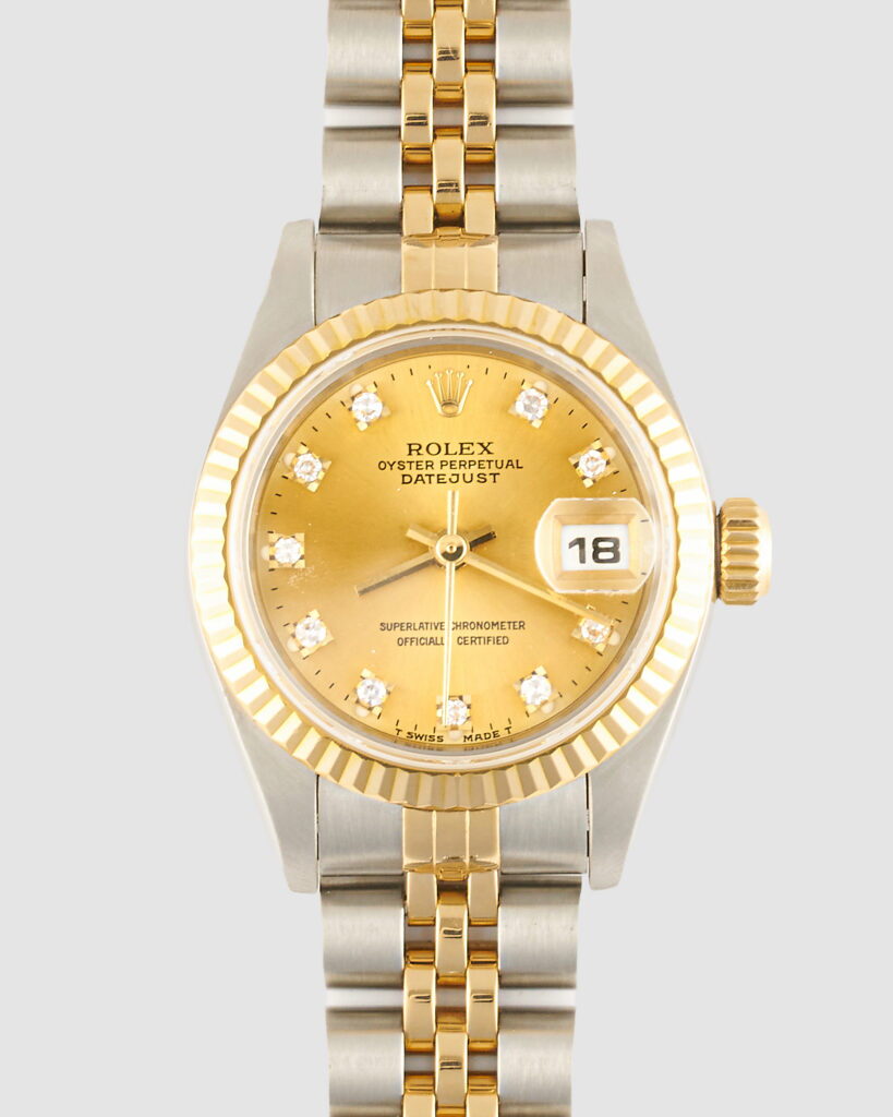Rolex 69173 Datejust Champagne Diamond Dial