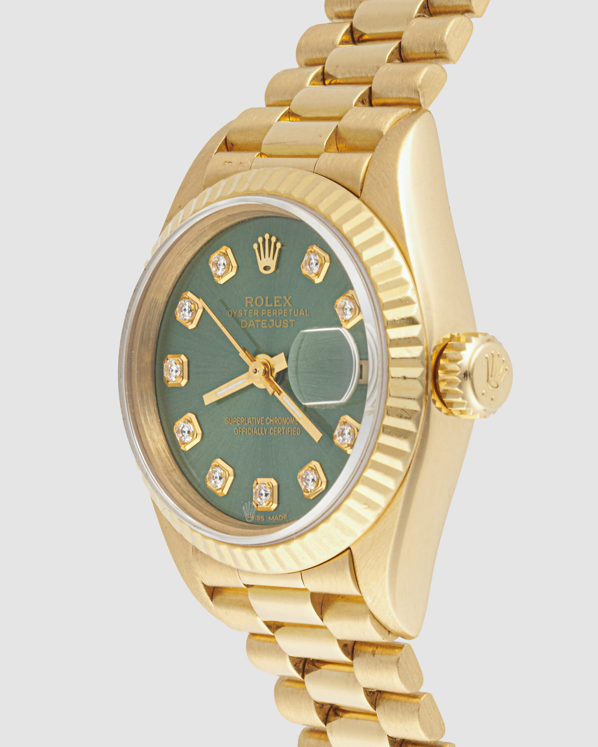 Rolex Datejust 69178 Olive Diamond Dial - Image 3