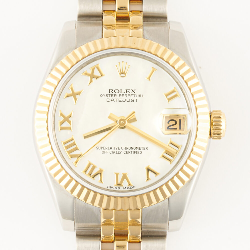 Rolex Datejust 178273 MOP Roman Dial 2013 With Box & Paper