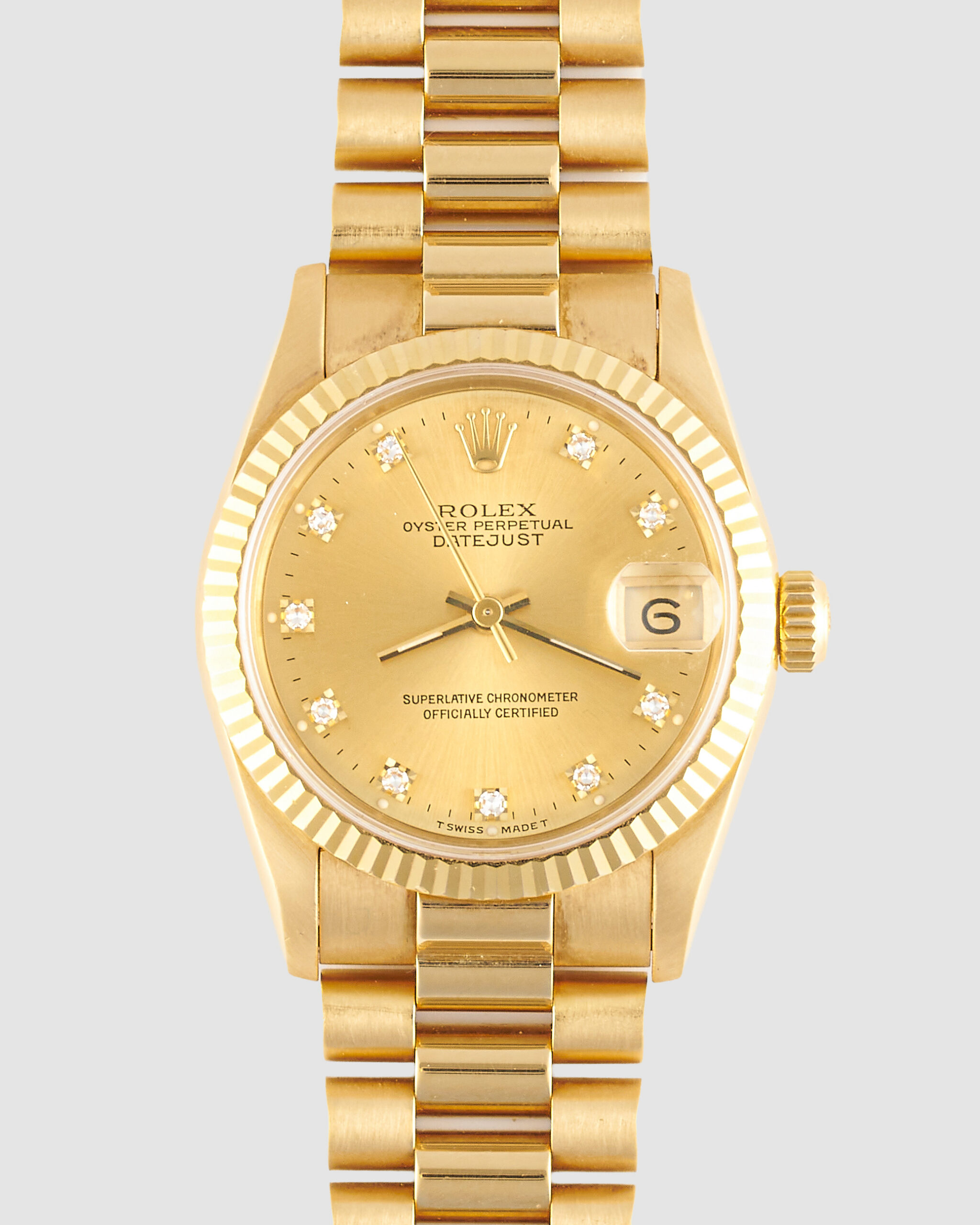 Rolex Datejust 68278 Champagne Diamond Dial