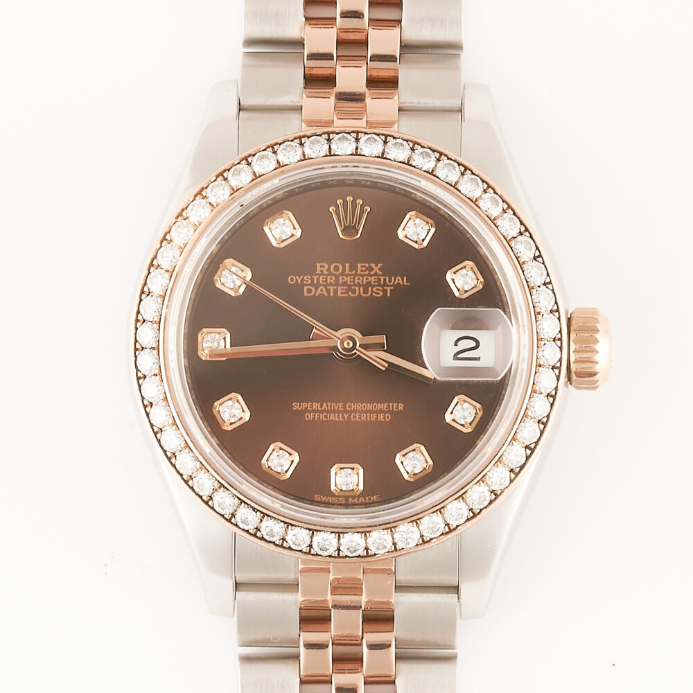 Rolex Lady-Datejust 279381RBR Chocolate Diamond Dial 2017 With Box & Papers