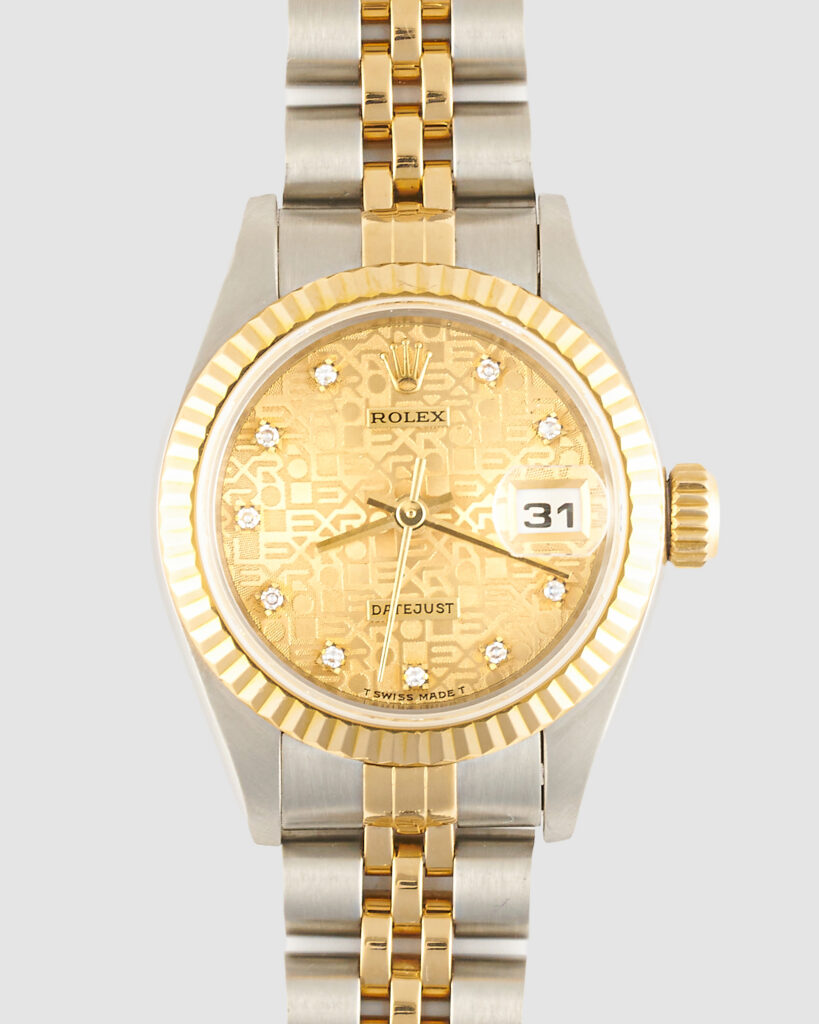 Rolex 69173 Datejust Champagne Jubilee Diamond Dial