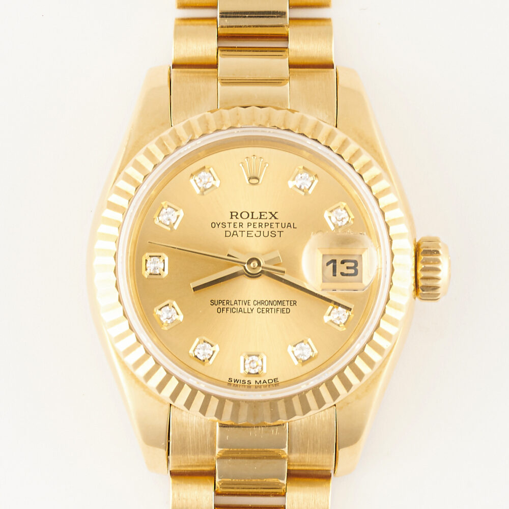 Rolex Datejust 179178 Champagne Diamond Dial 2008 With Box & Papers