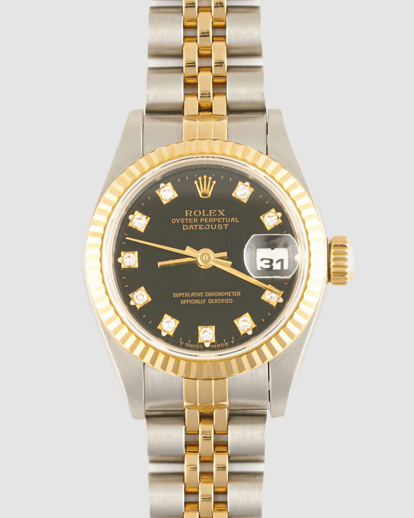 Rolex 69173 Datejust Black Diamond Dial