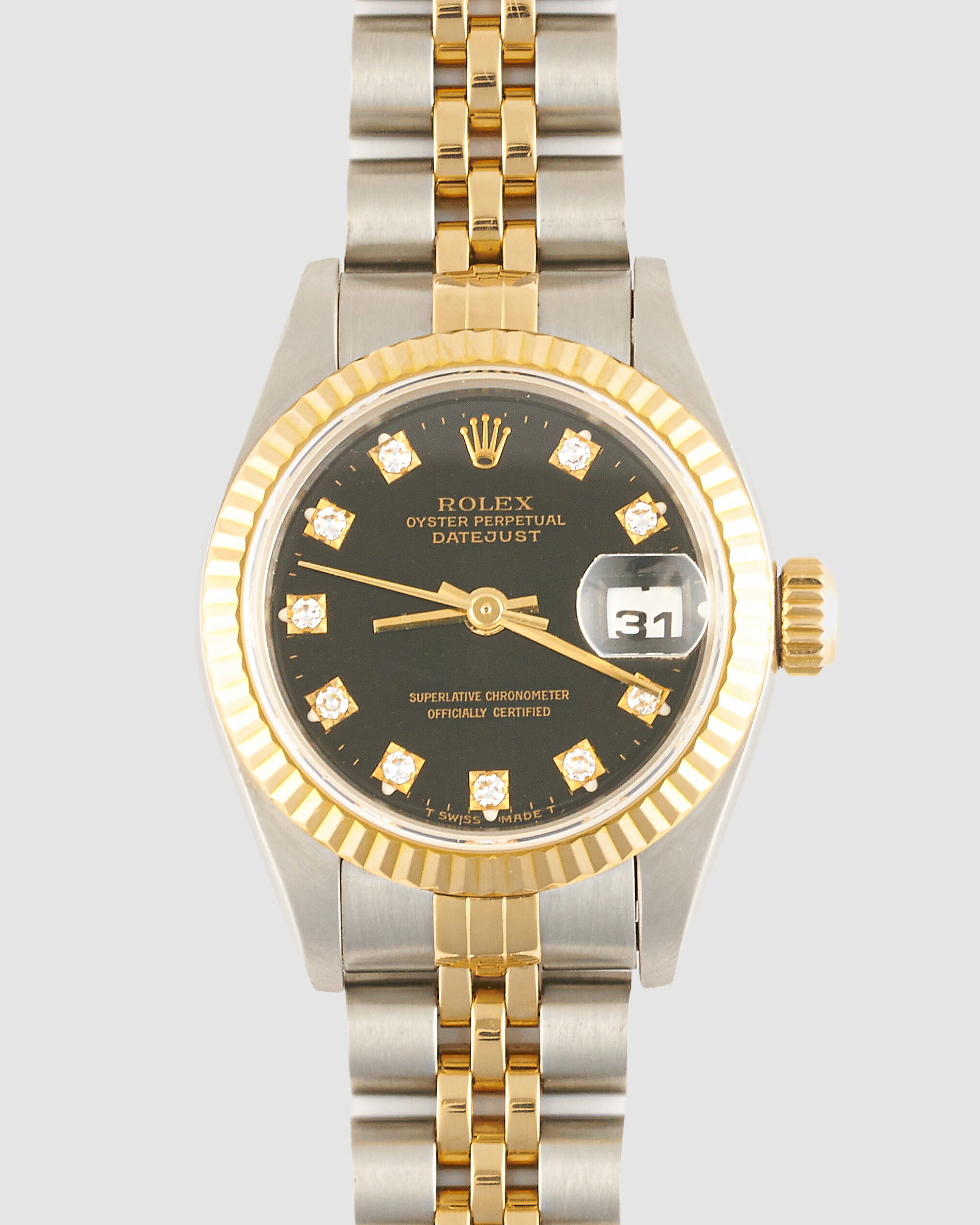 Rolex 69173 Datejust Black Diamond Dial
