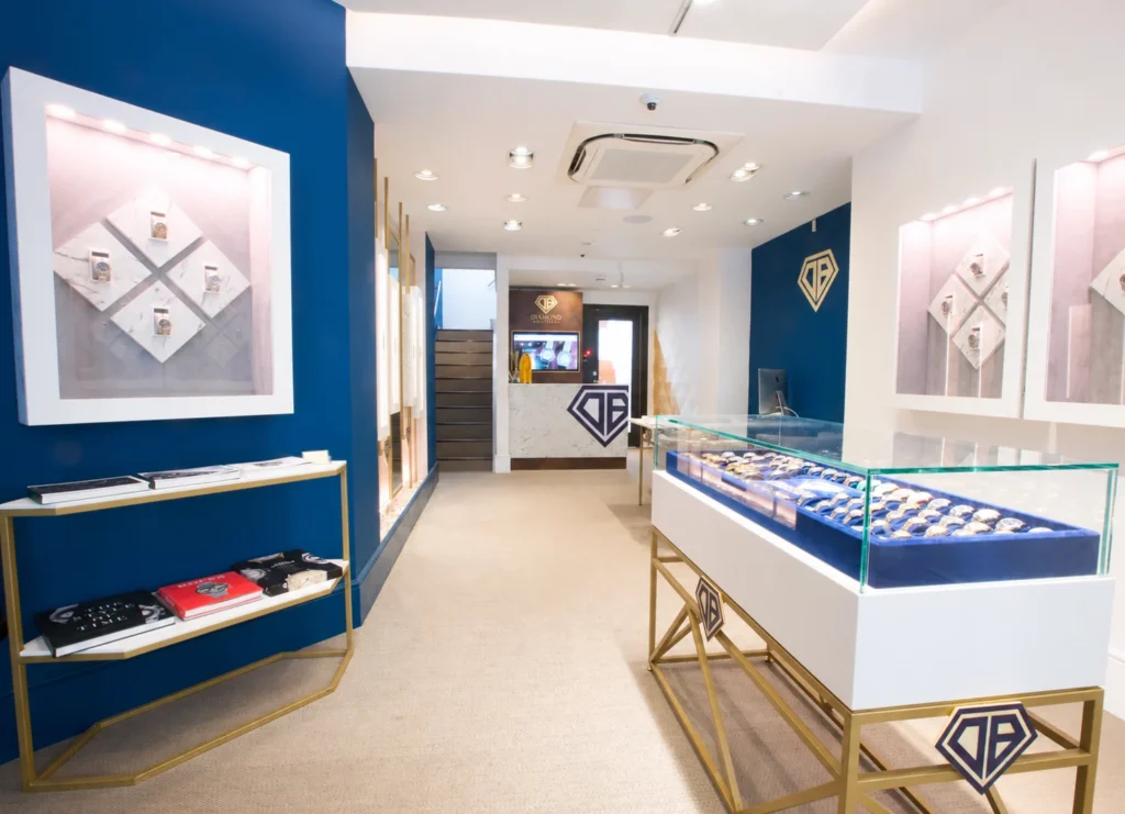Inside the Diamond Brothers showroom on South Molton Street, Mayfair