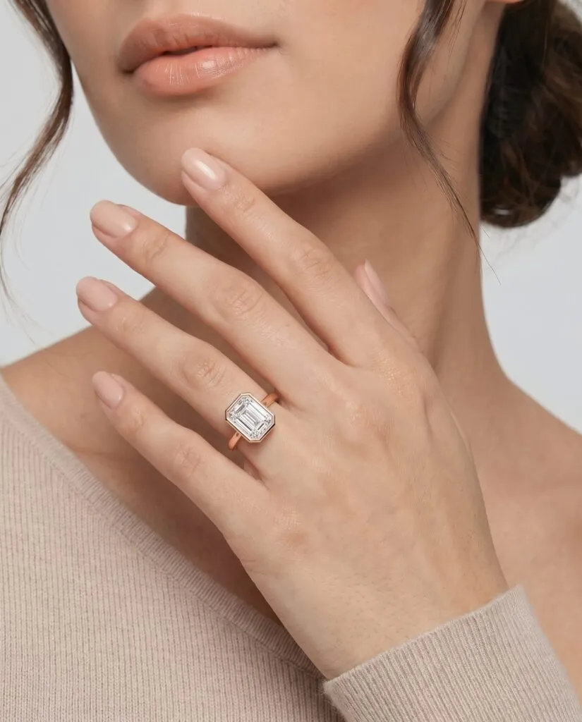 Emerald Cut Solitaire Ring