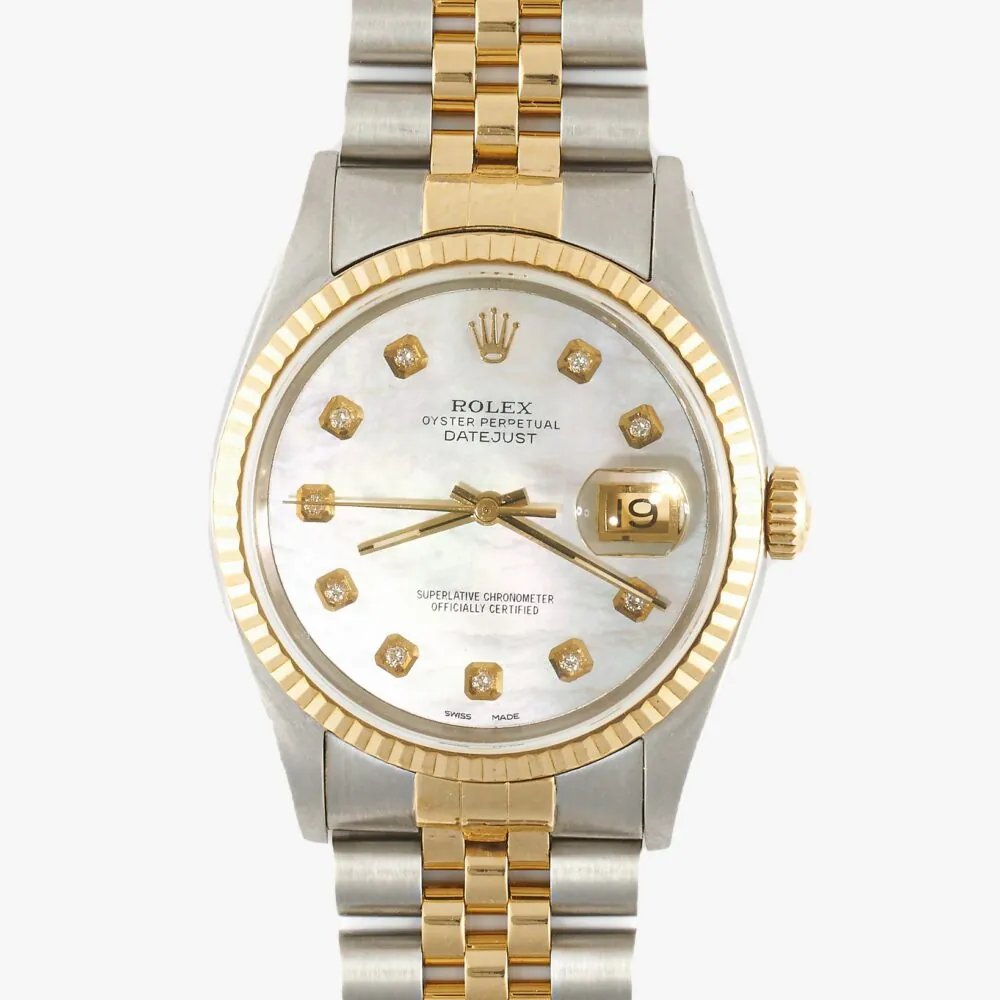 Rolex 16233 Datejust Custom Mother of Pearl Dial