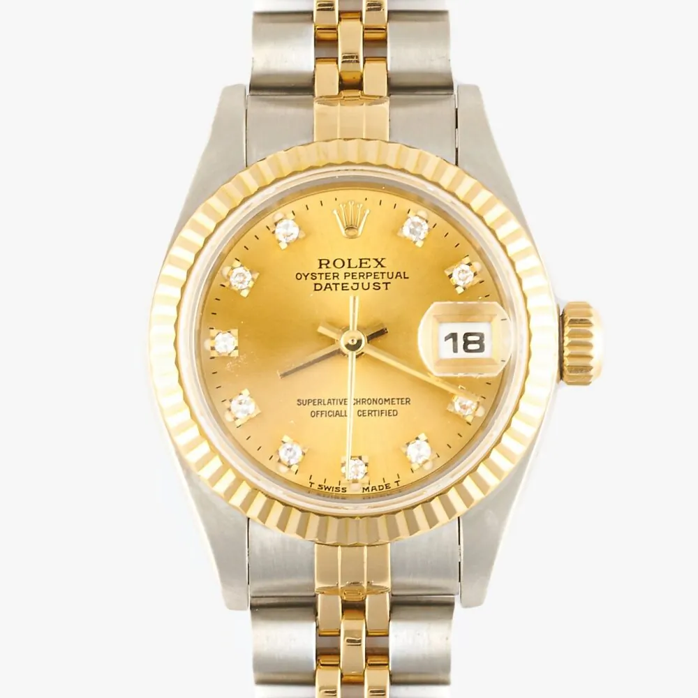 Rolex 69173 Datejust Champagne Diamond Dial
