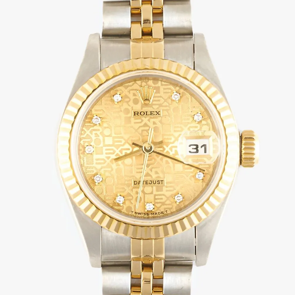 Rolex 69173 Datejust Champagne Jubilee Diamond Dial