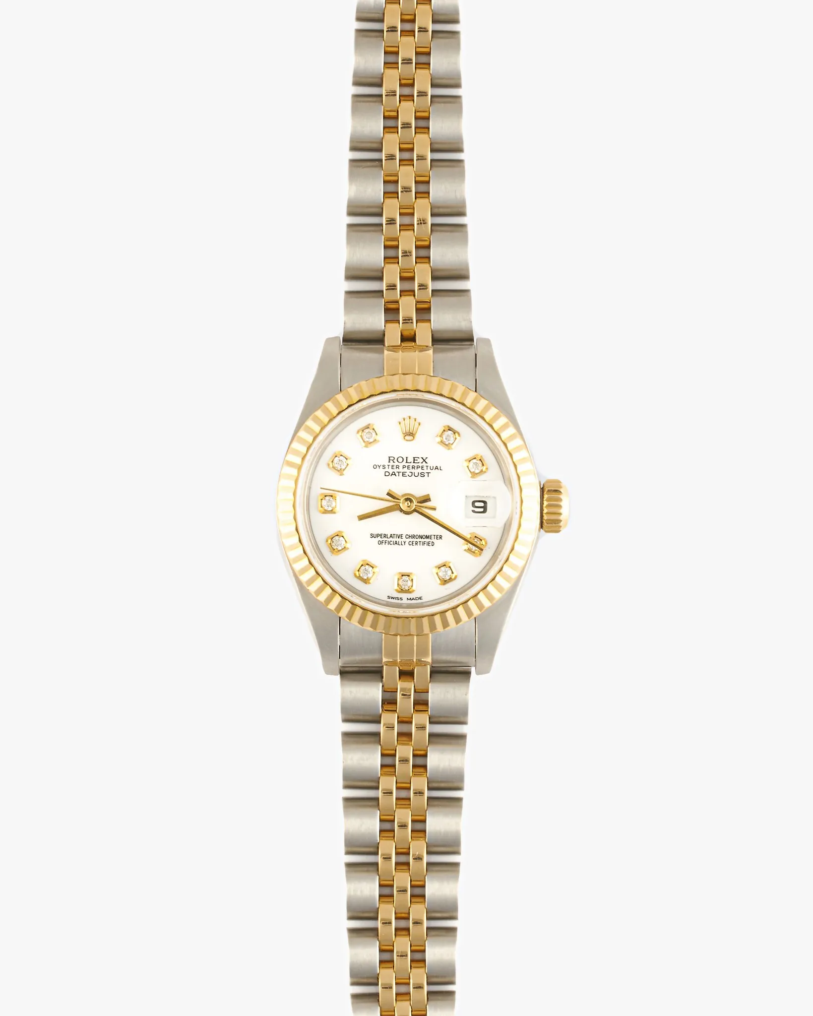 Rolex 69173 Datejust Custom White Diamond Dial – photo 2