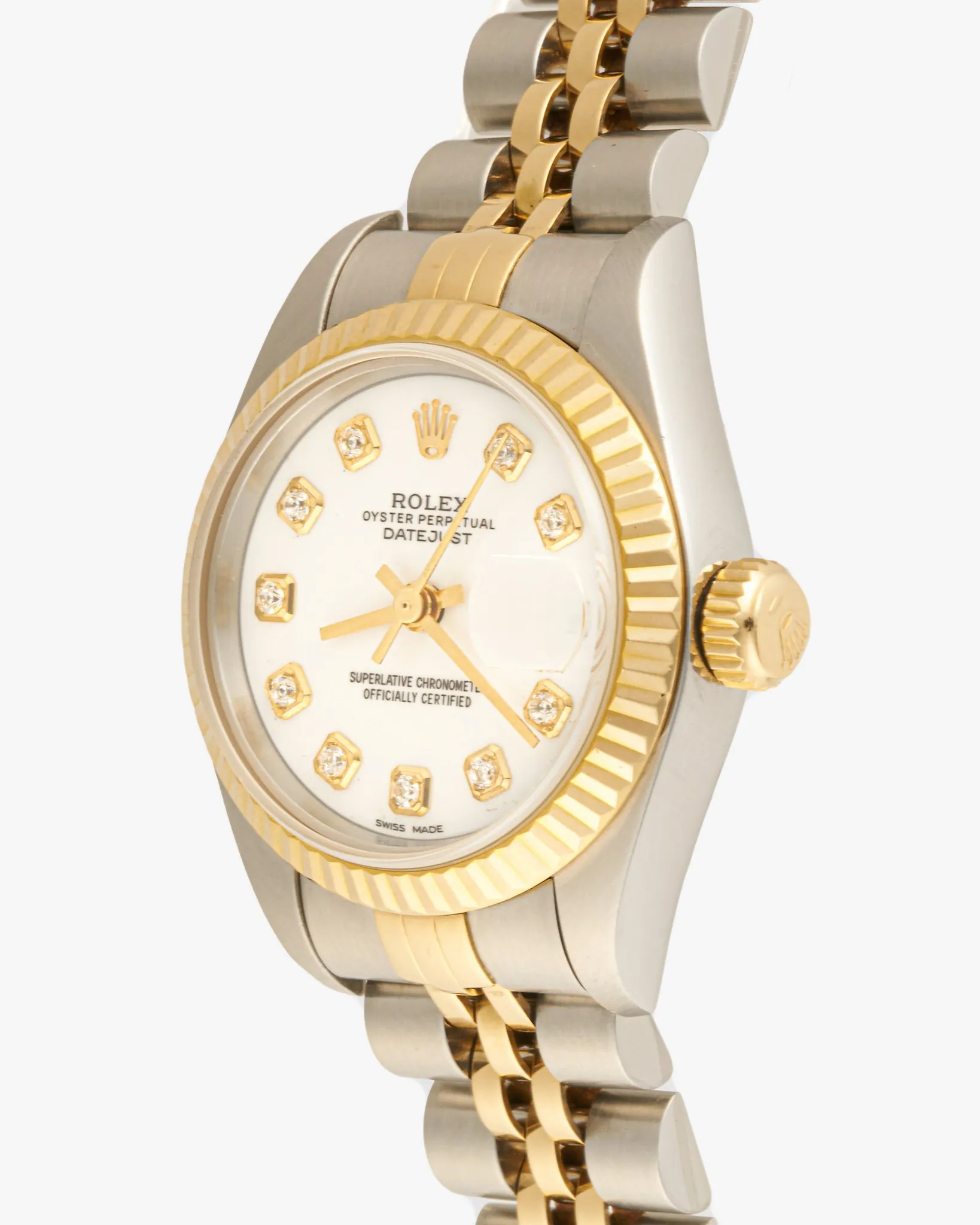 Rolex 69173 Datejust Custom White Diamond Dial – photo 3