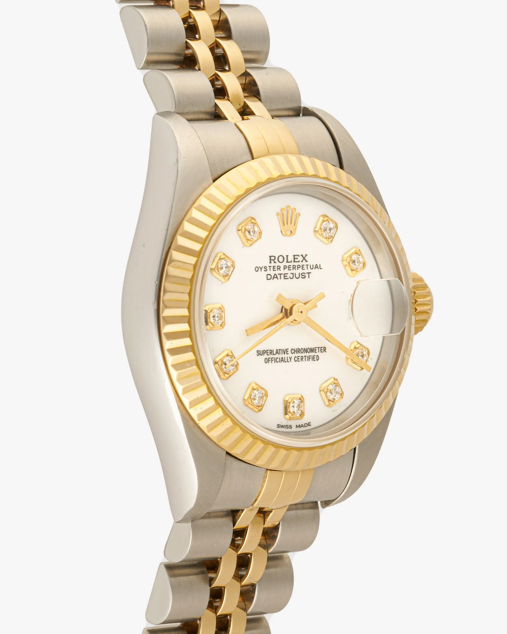 Rolex 69173 Datejust Custom White Diamond Dial – photo 4