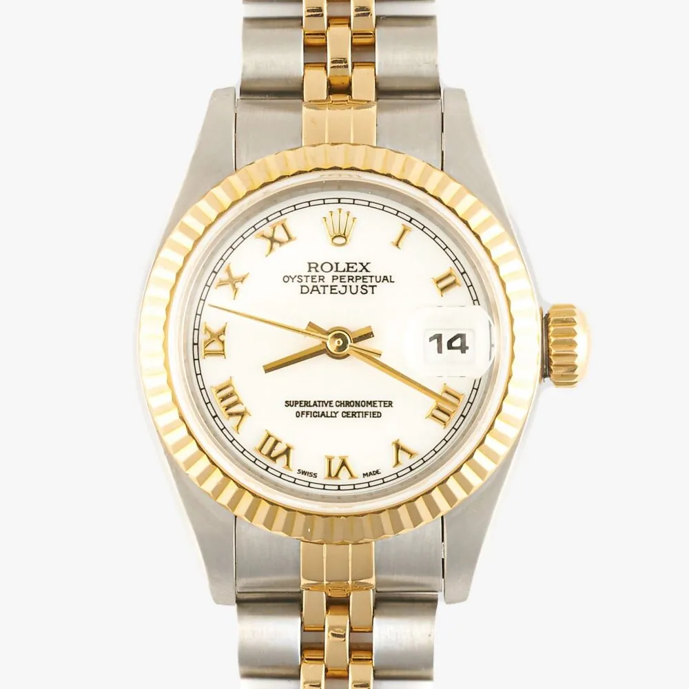 Rolex 69173 Datejust White Roman Numeral Dial