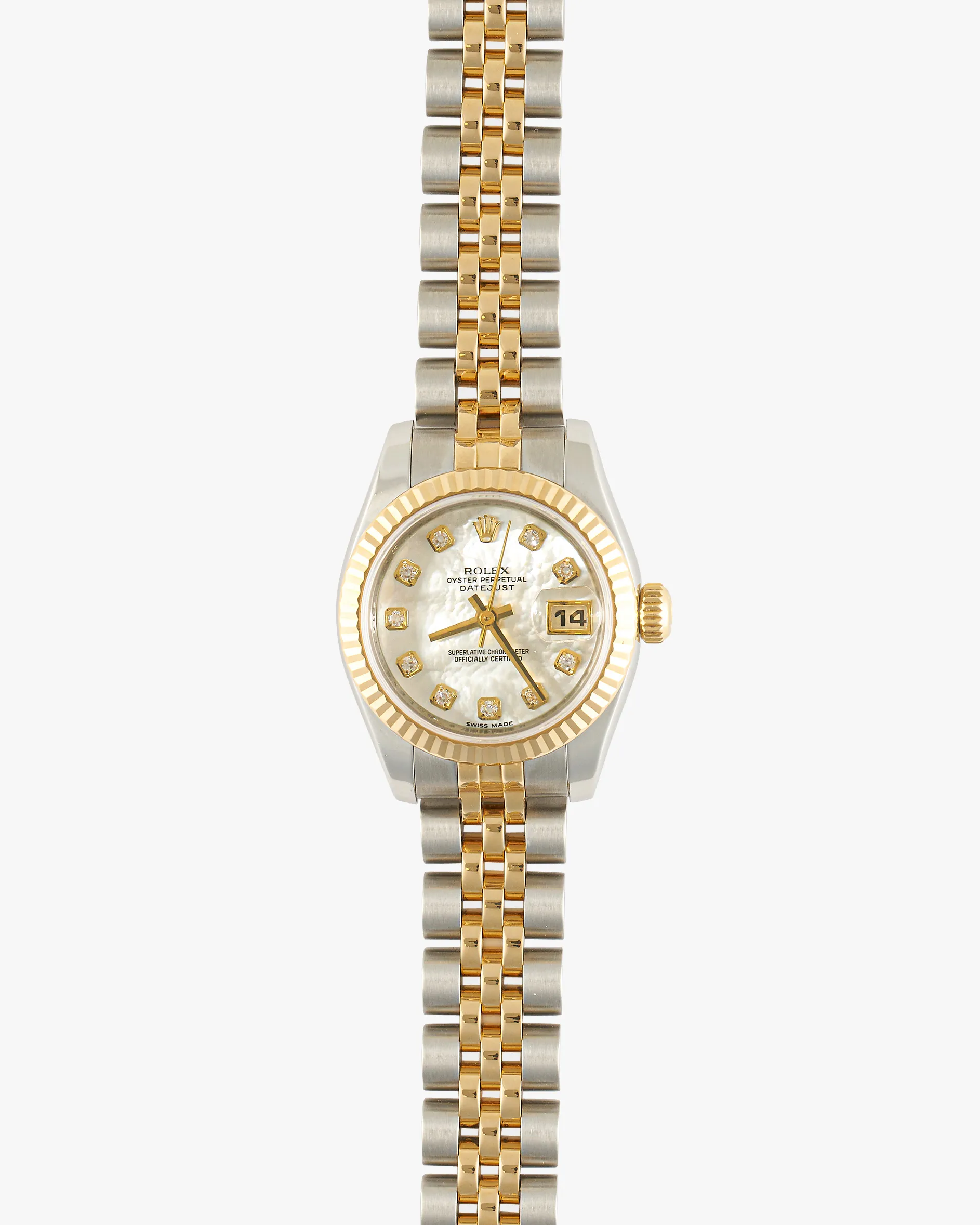Rolex Datejust 179173 White Mother Of Pearl Diamond Dial 2014 – photo 2