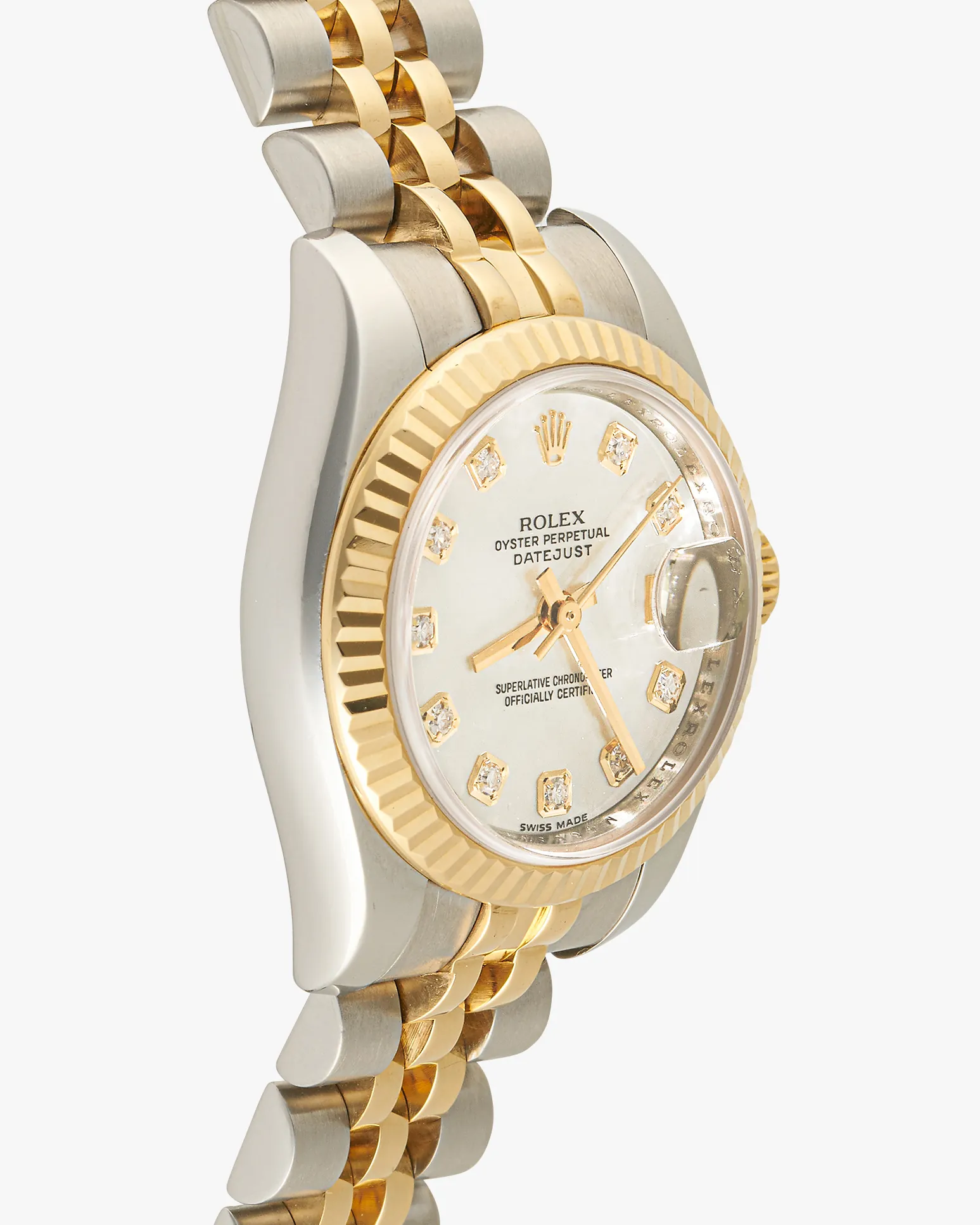 Rolex Datejust 179173 White Mother Of Pearl Diamond Dial 2014 – photo 4
