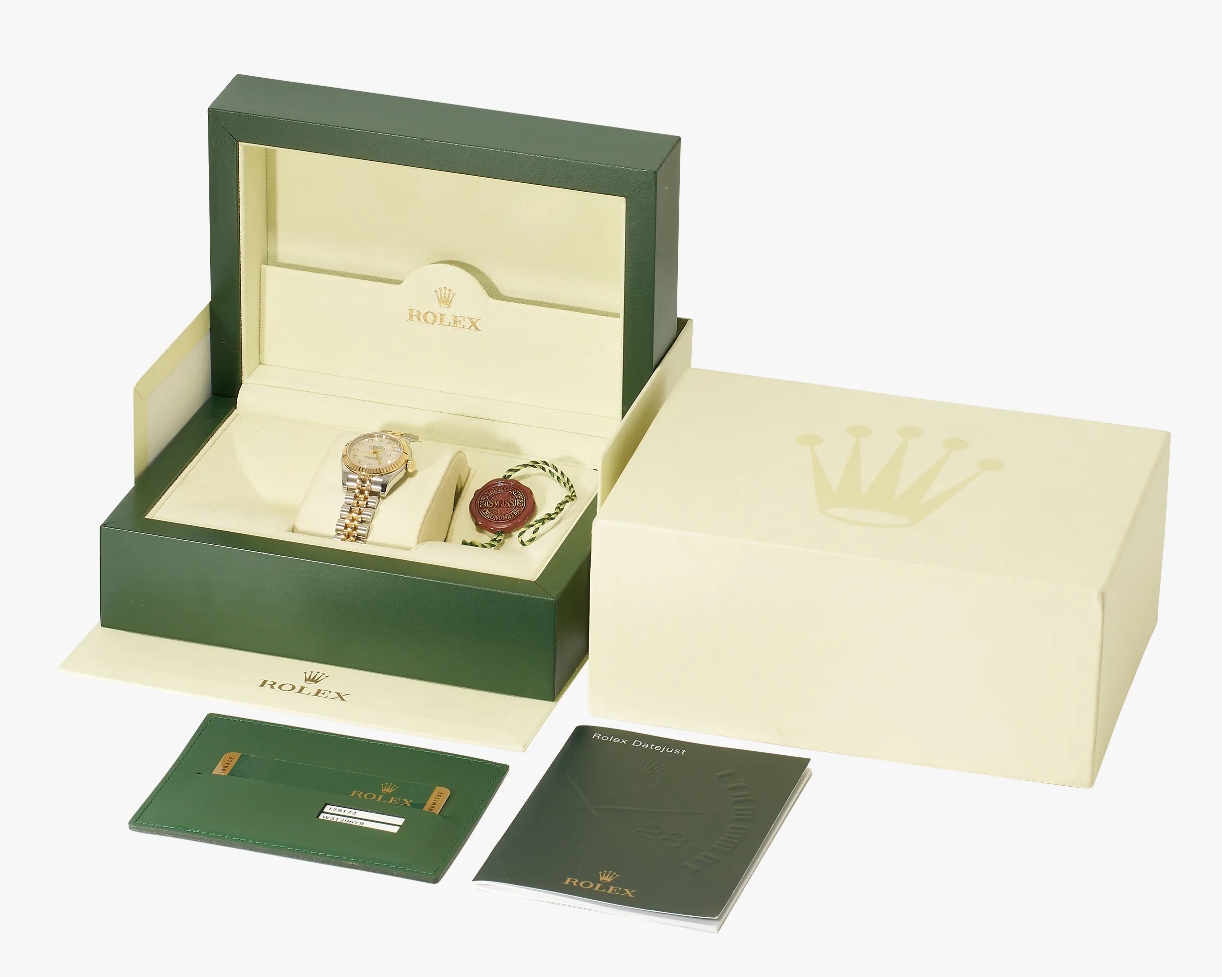 Rolex Datejust 179173 White Mother Of Pearl Diamond Dial 2014 – photo 5