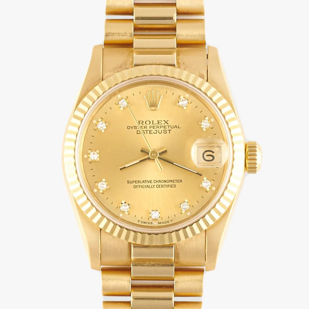 Rolex Datejust 68278 Champagne Diamond Dial