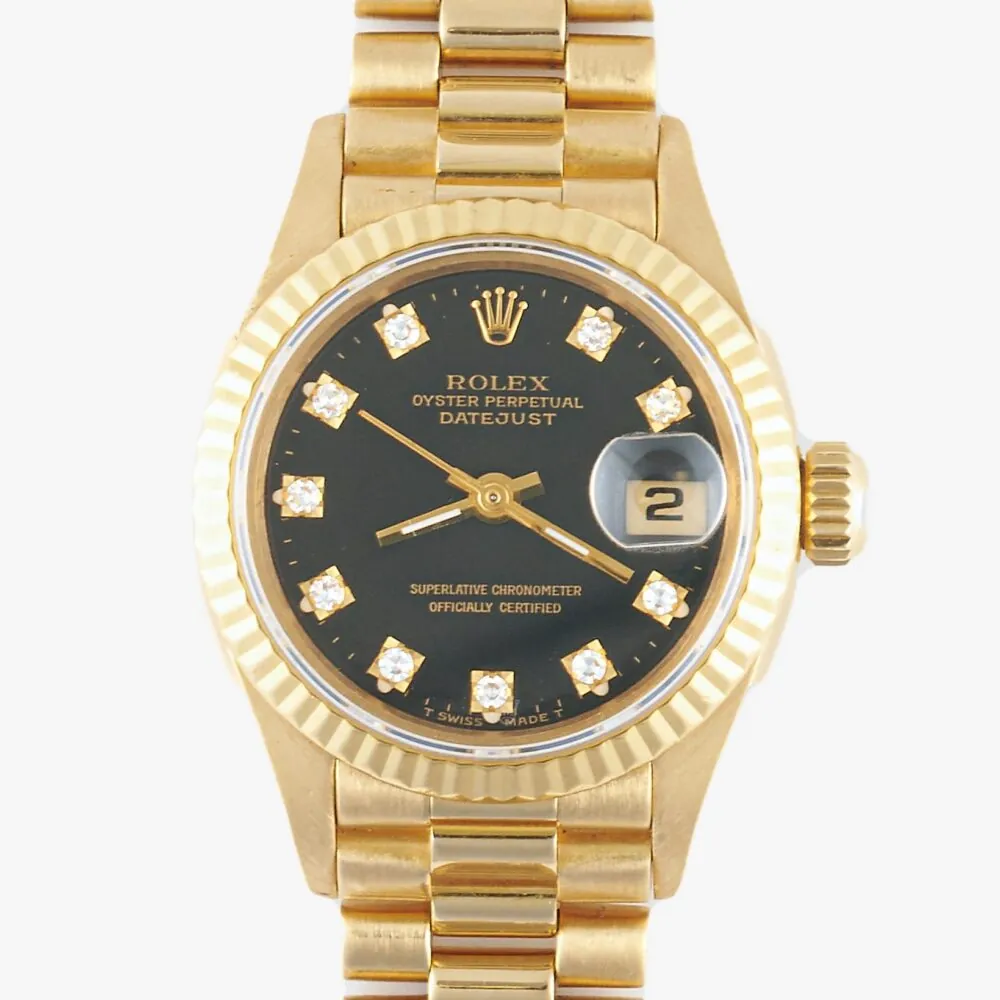 Rolex Datejust 69178 Black Diamond Dial