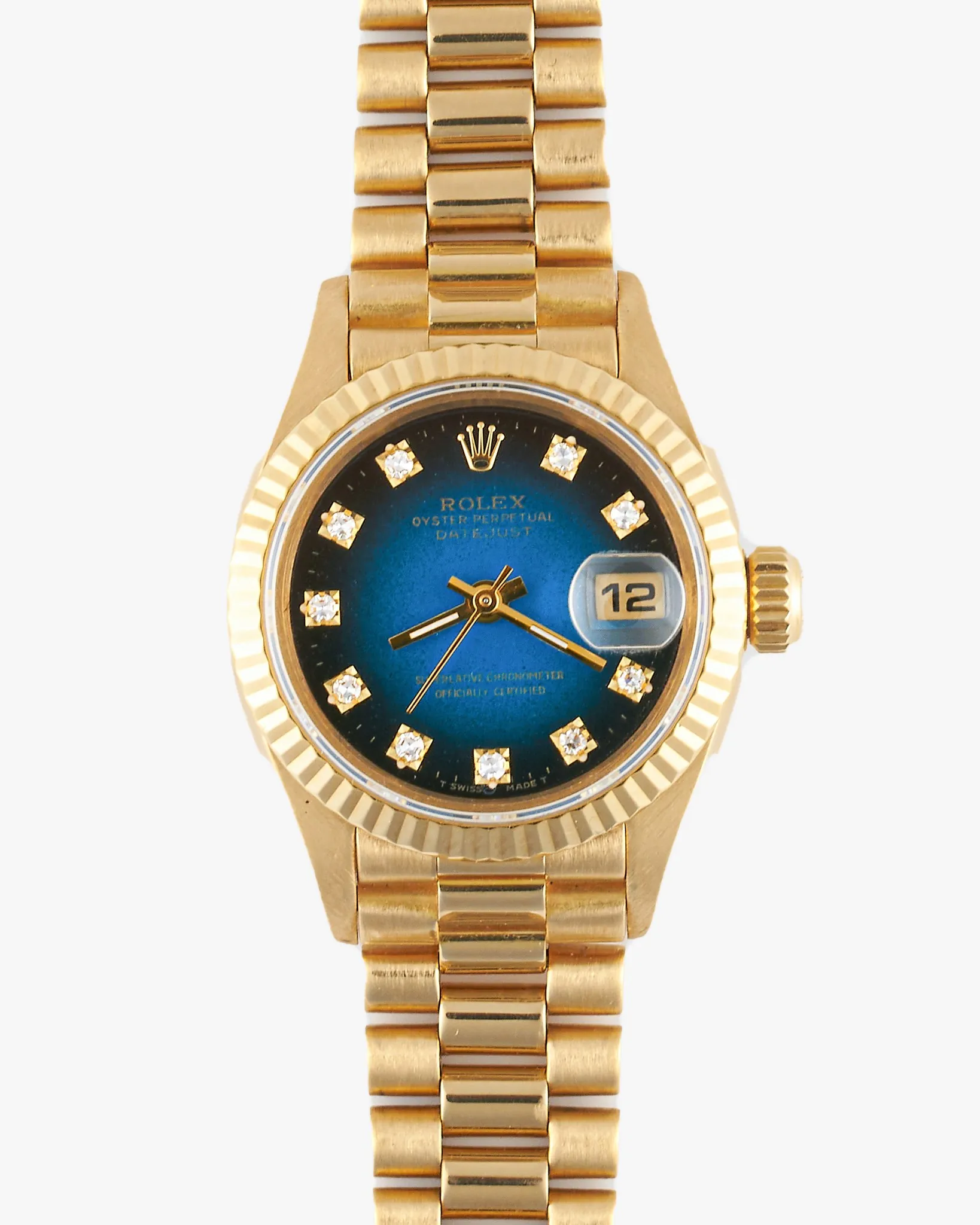 Rolex Datejust 69178 Blue Vignette Diamond Dial