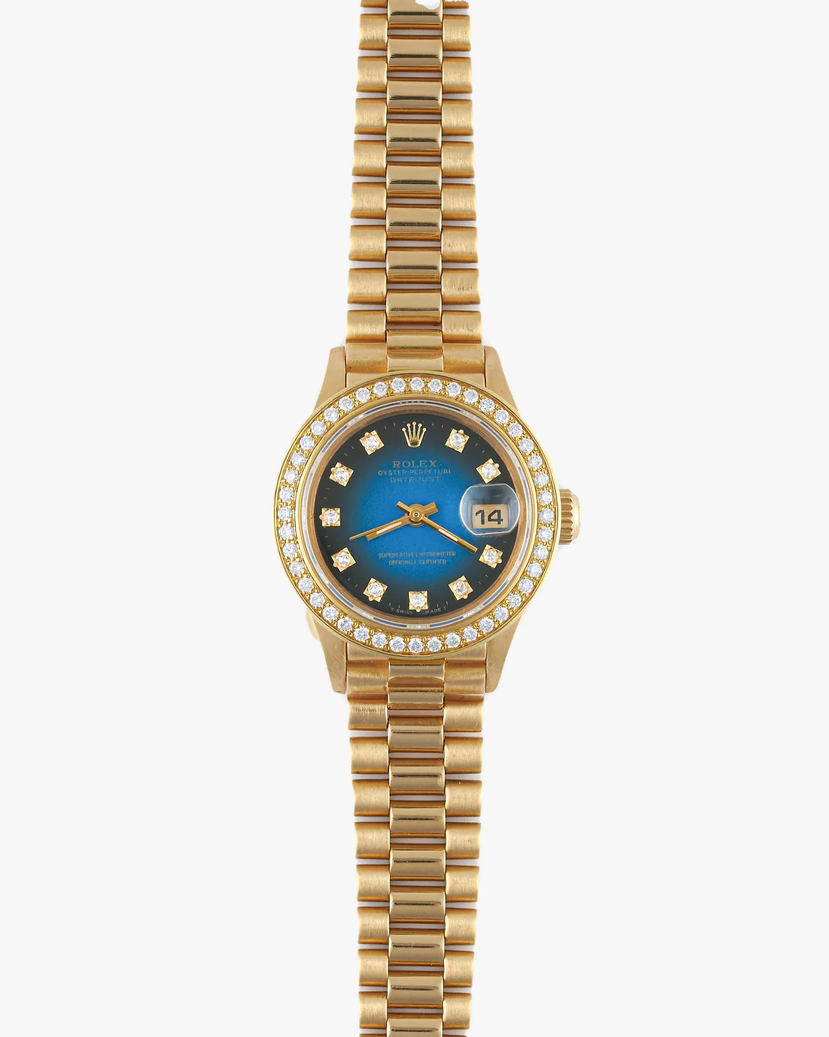 Rolex Datejust 69178 Blue Vignette Diamond Dial & Custom Bezel – photo 2