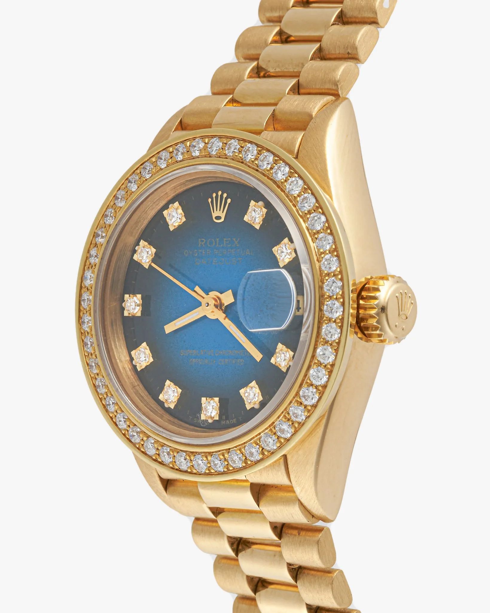 Rolex Datejust 69178 Blue Vignette Diamond Dial & Custom Bezel – photo 3