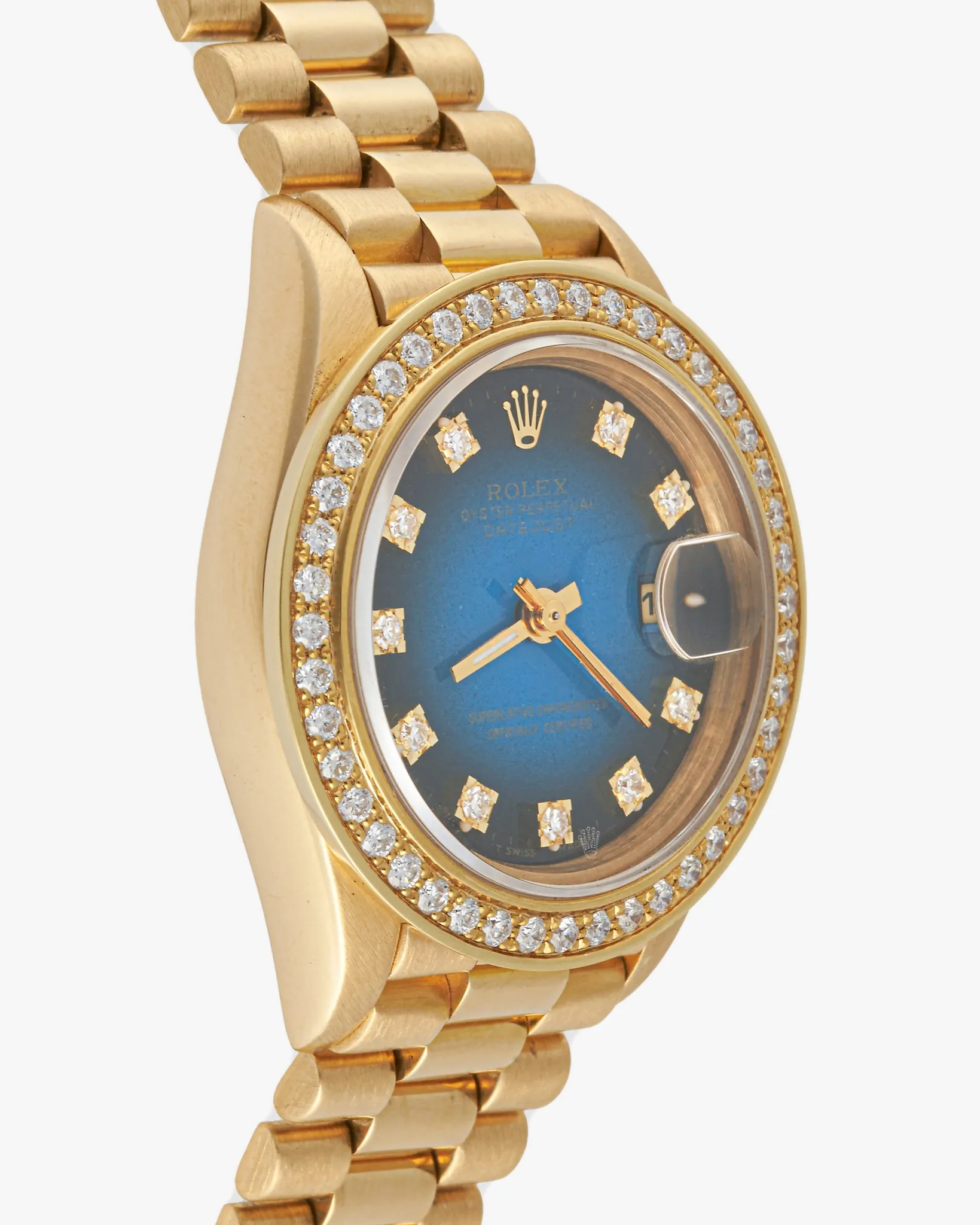 Rolex Datejust 69178 Blue Vignette Diamond Dial & Custom Bezel – photo 4