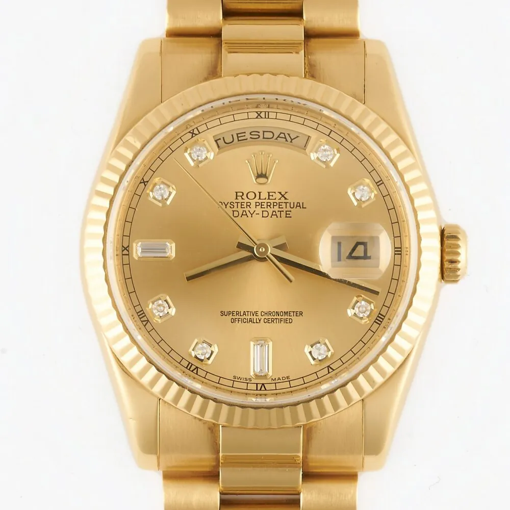 Rolex Daydate 118238 Factory Diamond Dial