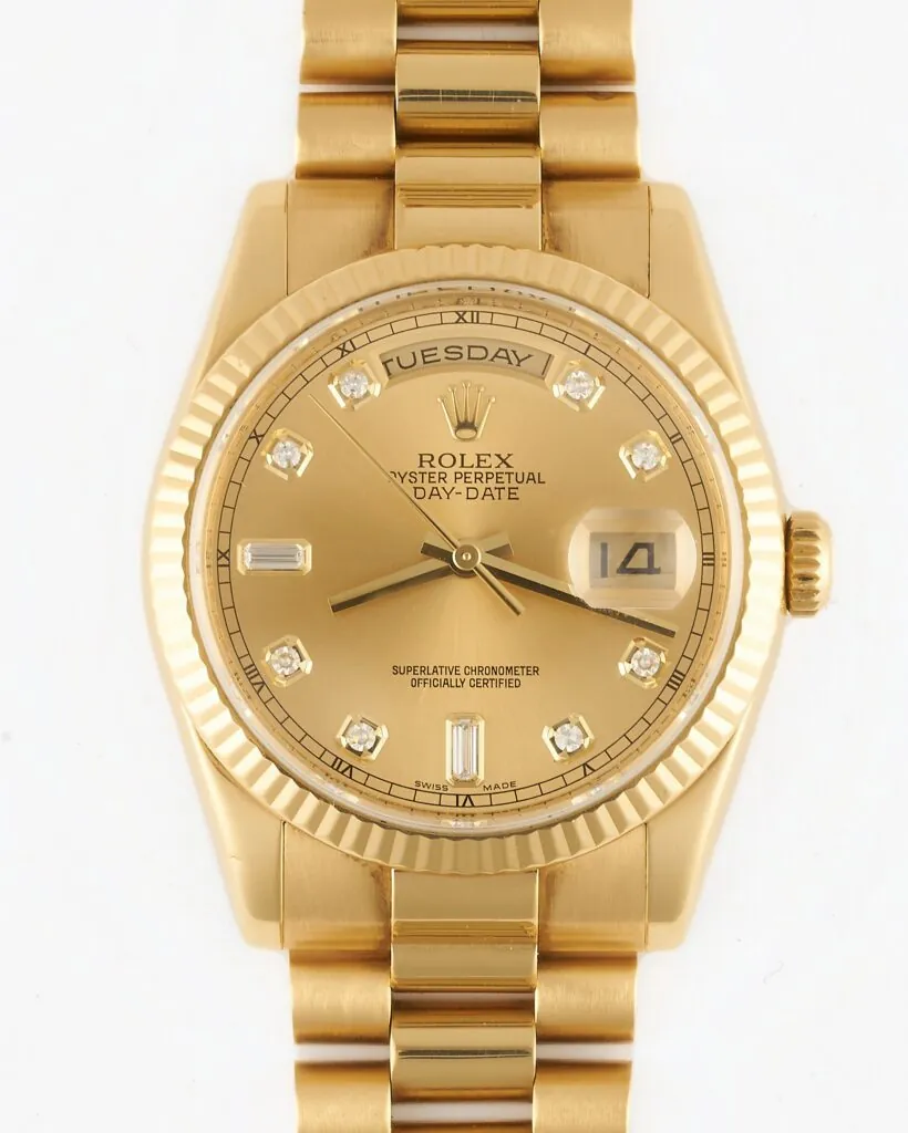 Rolex Daydate 118238 Factory Diamond Dial