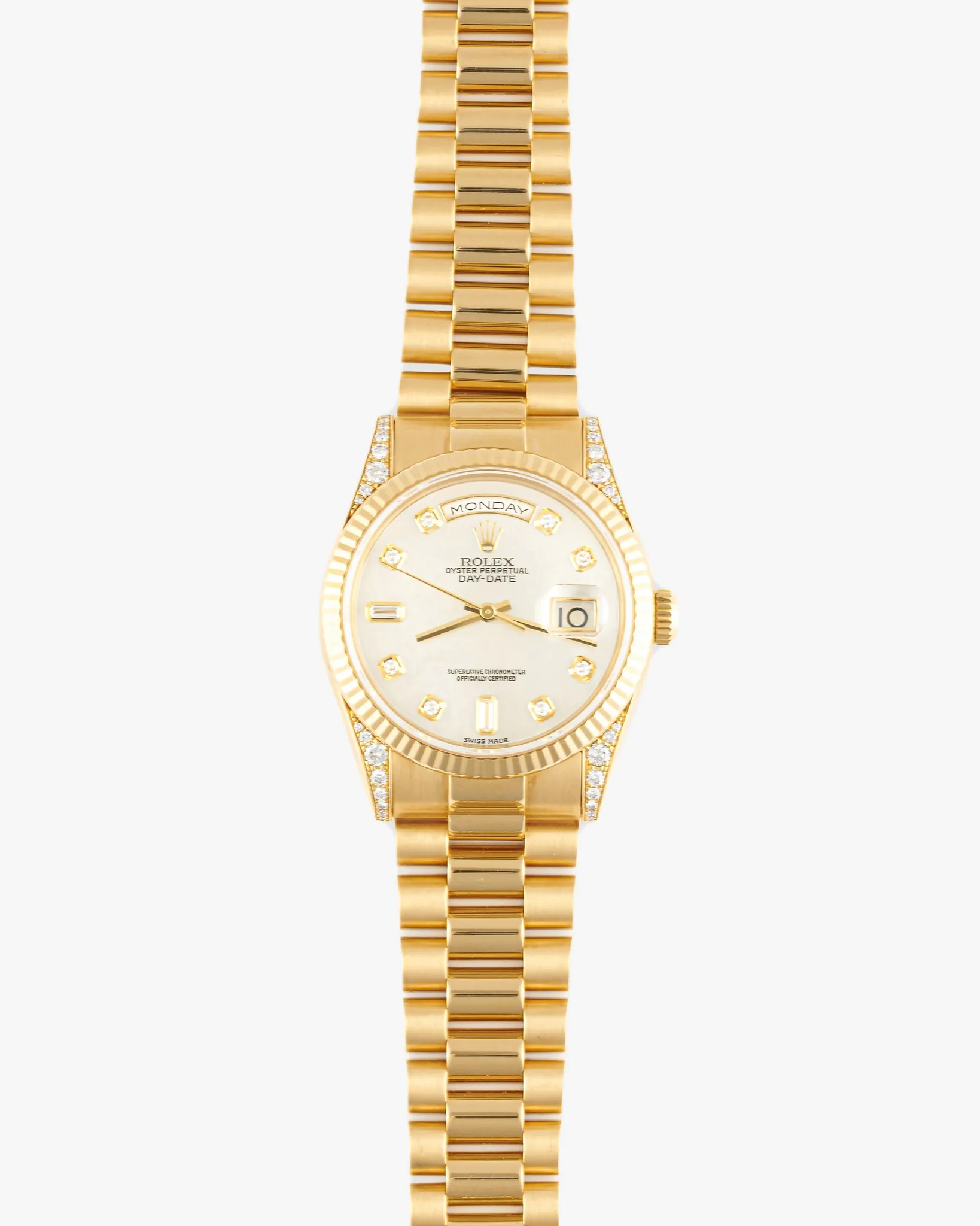 Rolex Daydate 118338 Factory MOP Diamond Dial – photo 2