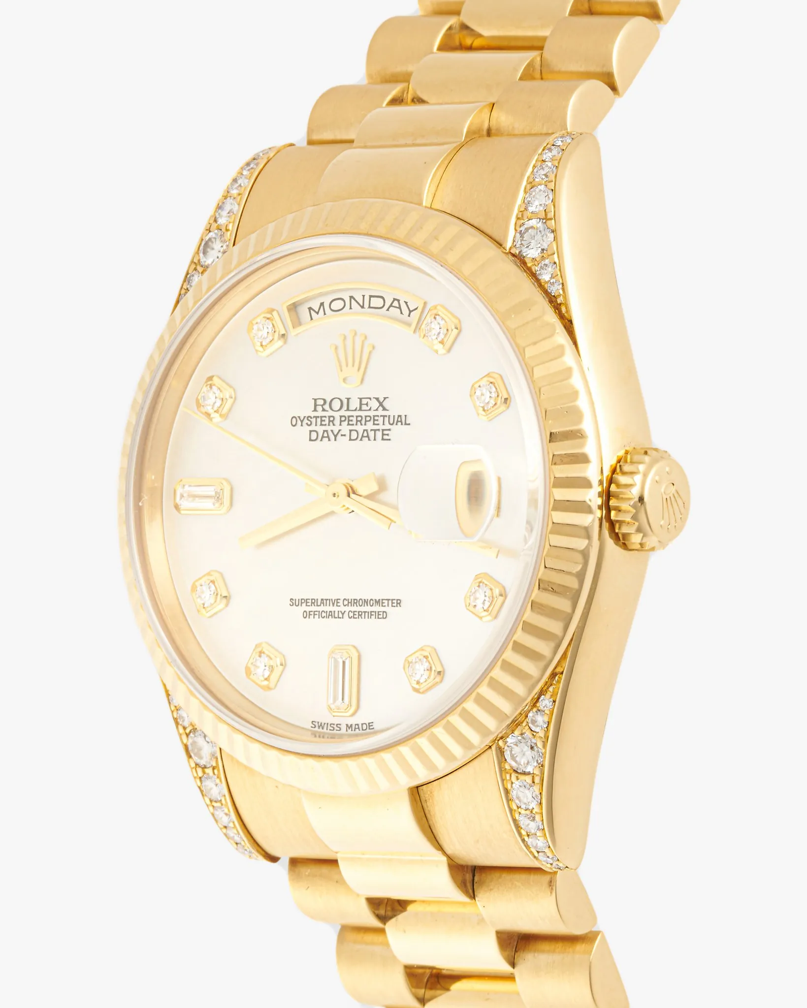 Rolex Daydate 118338 Factory MOP Diamond Dial – photo 3