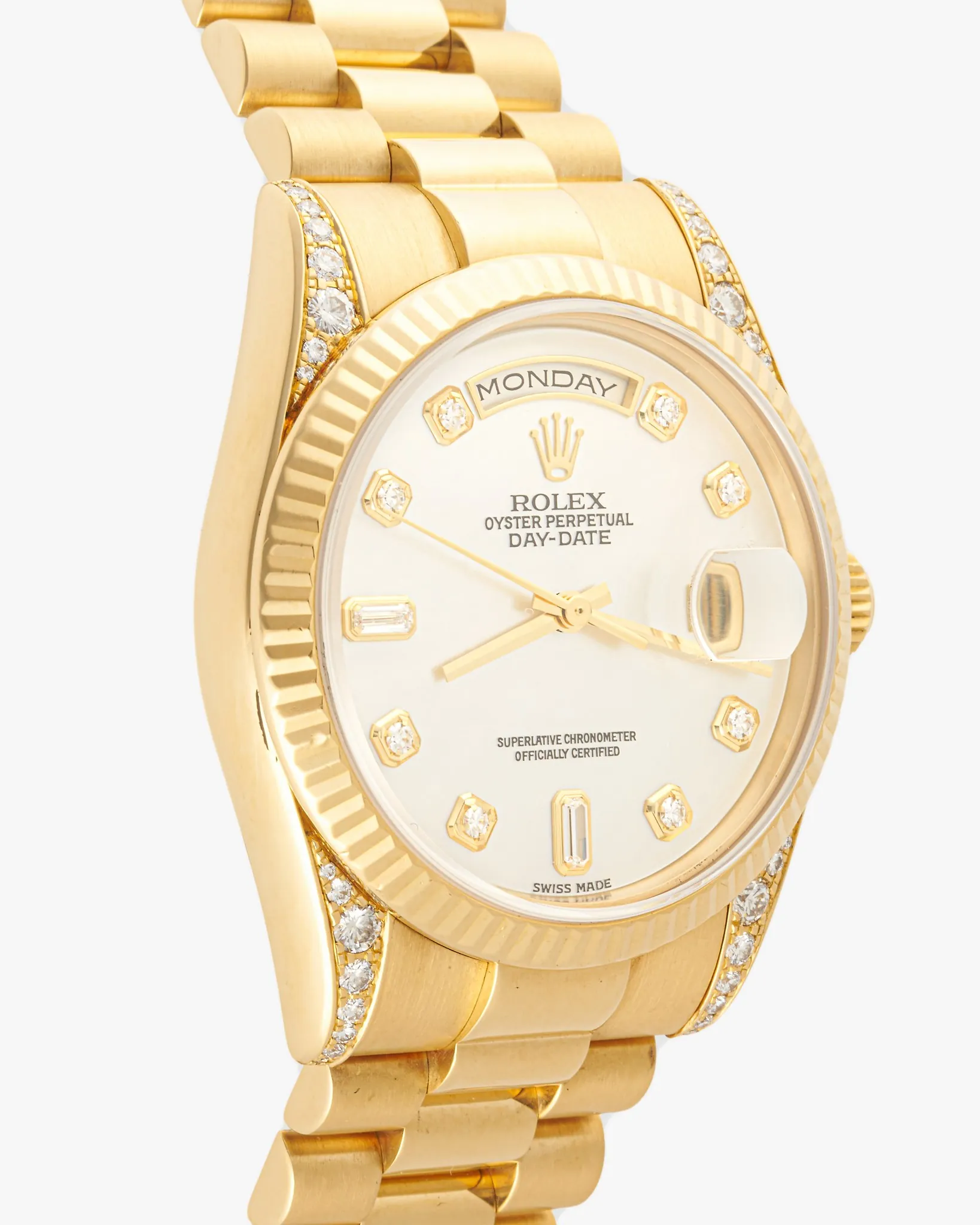 Rolex Daydate 118338 Factory MOP Diamond Dial – photo 4