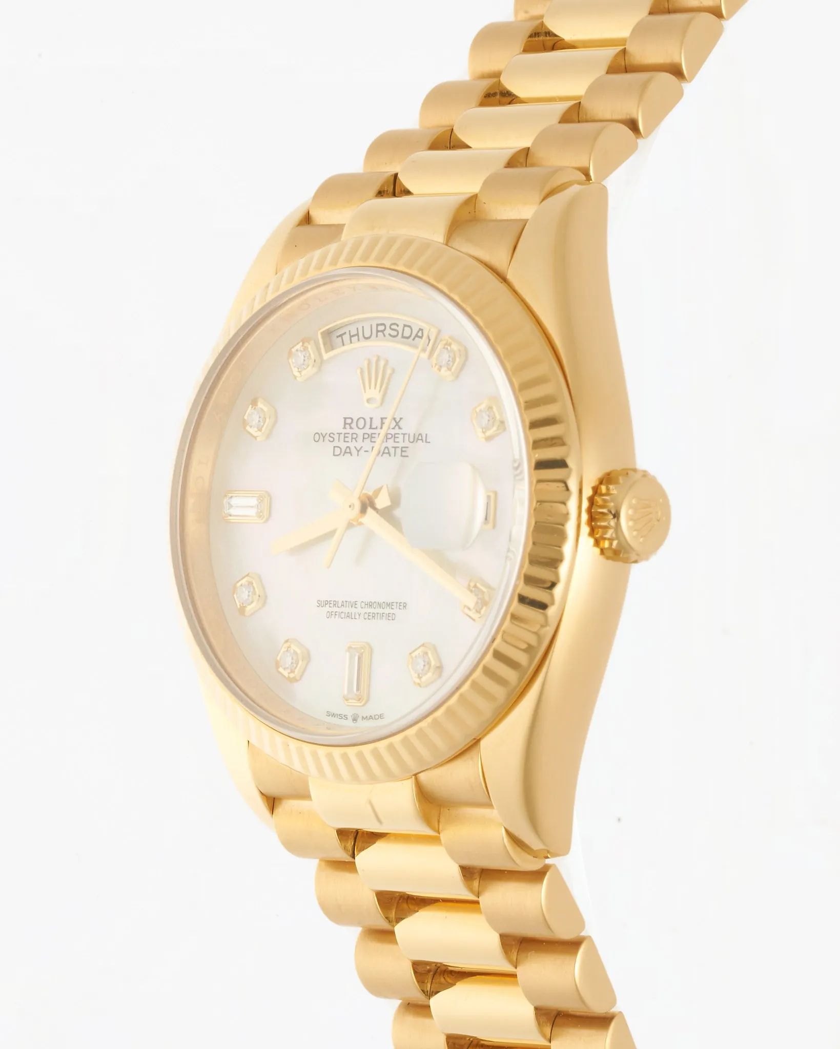 Rolex Daydate 128238 MOP Dial 2021 – photo 3