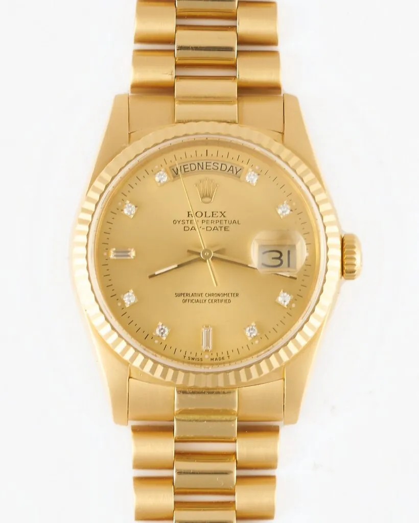 Rolex Daydate 18238 1991 Factory Diamond Dial