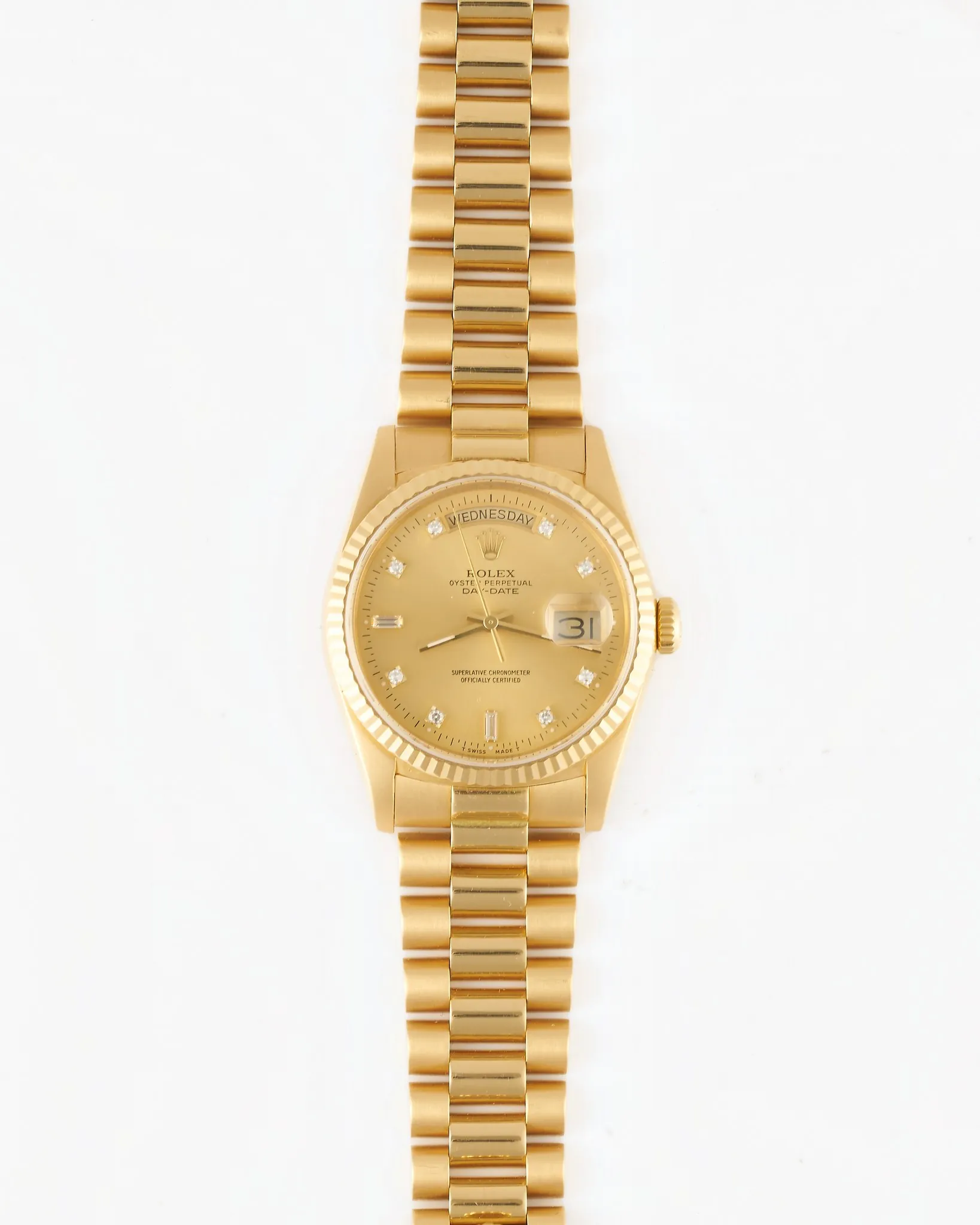 Rolex Daydate 18238 1991 Factory Diamond Dial – photo 2