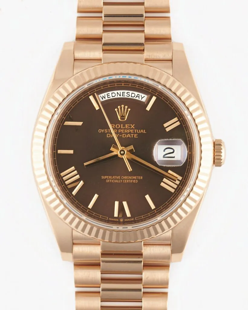 Rolex Daydate 228235 2022 Chocolate Dial