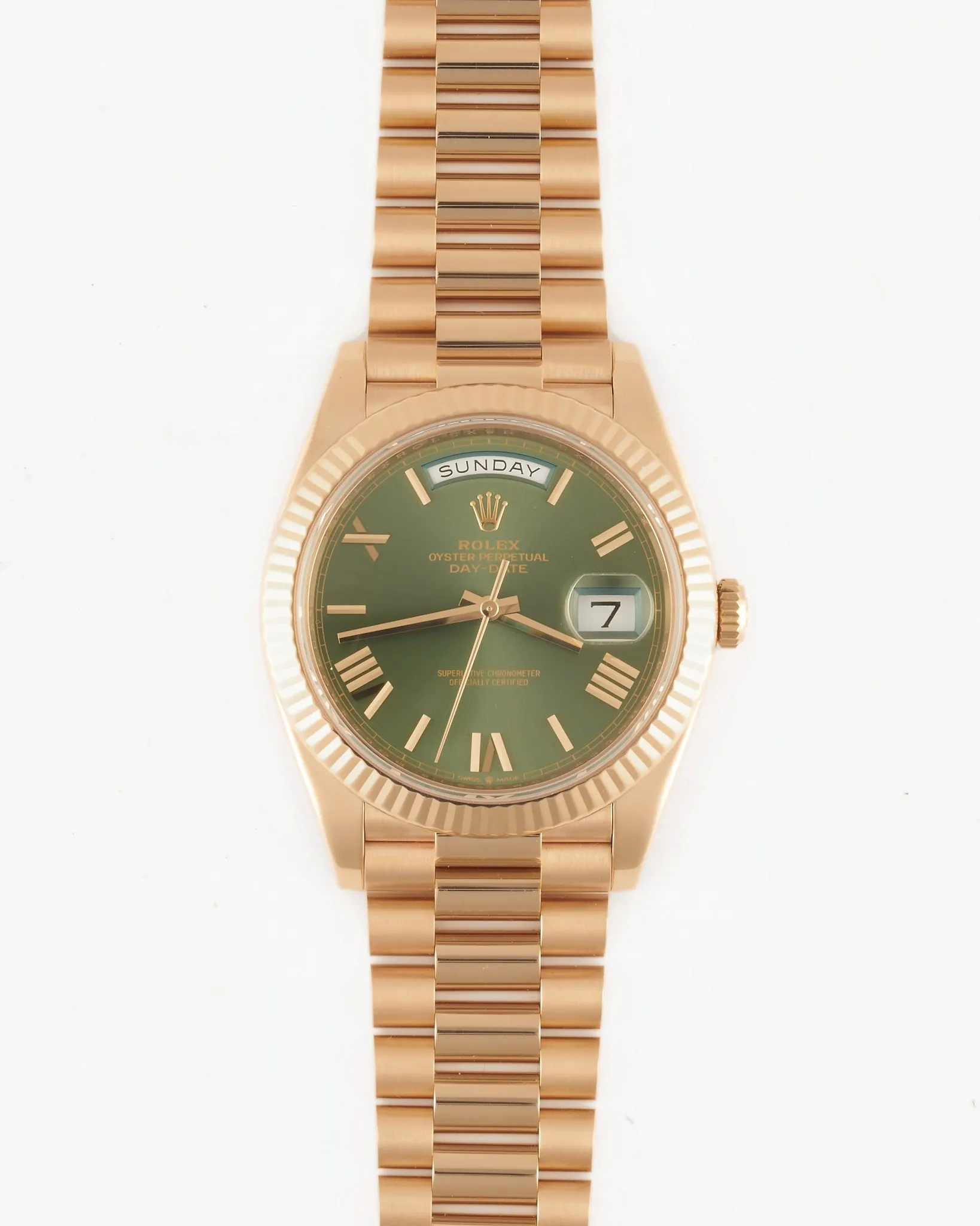 Rolex Daydate 228235 Olive Dial 2023 – photo 2