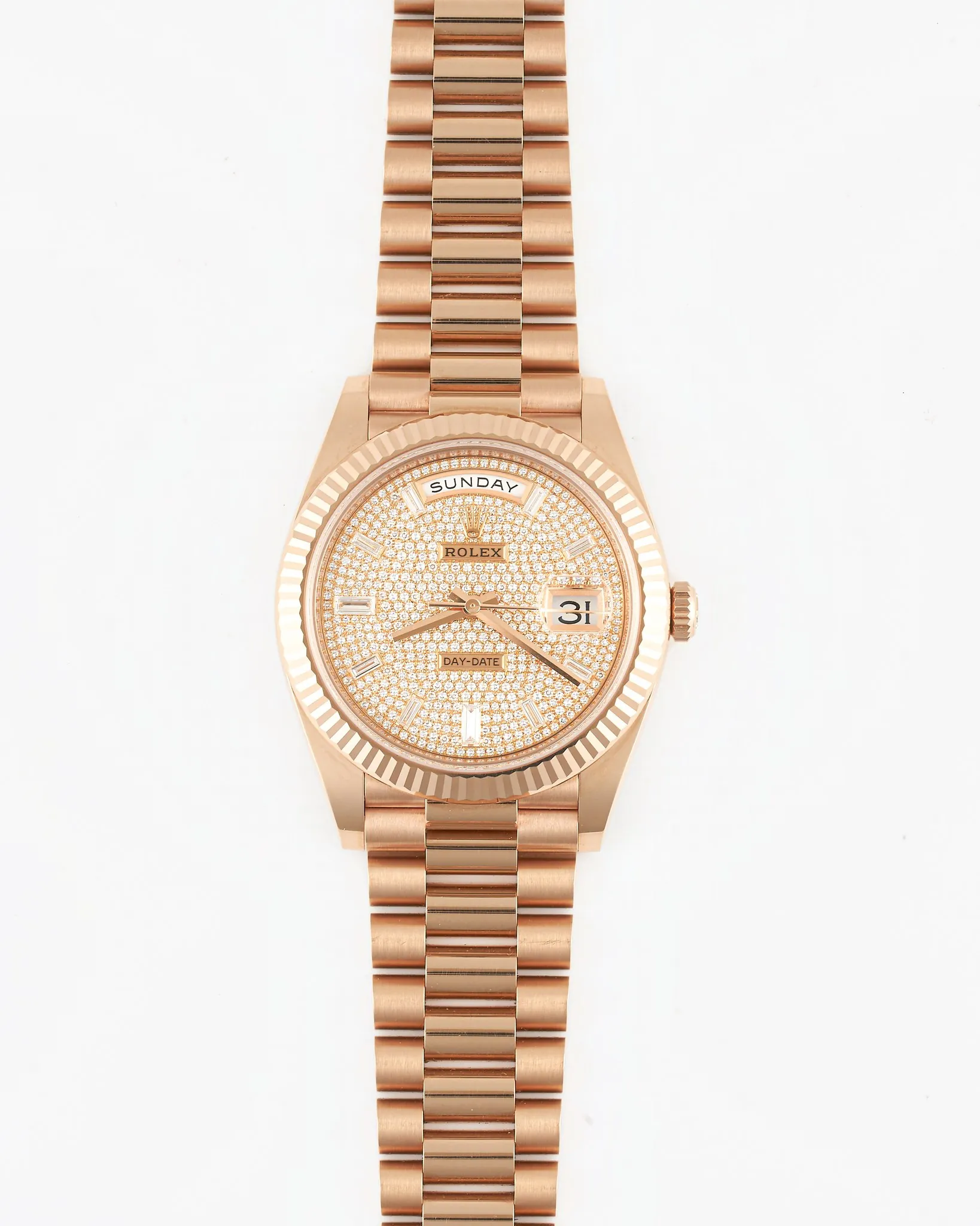 Rolex Daydate 228235 Pave Dial 2022 – photo 3