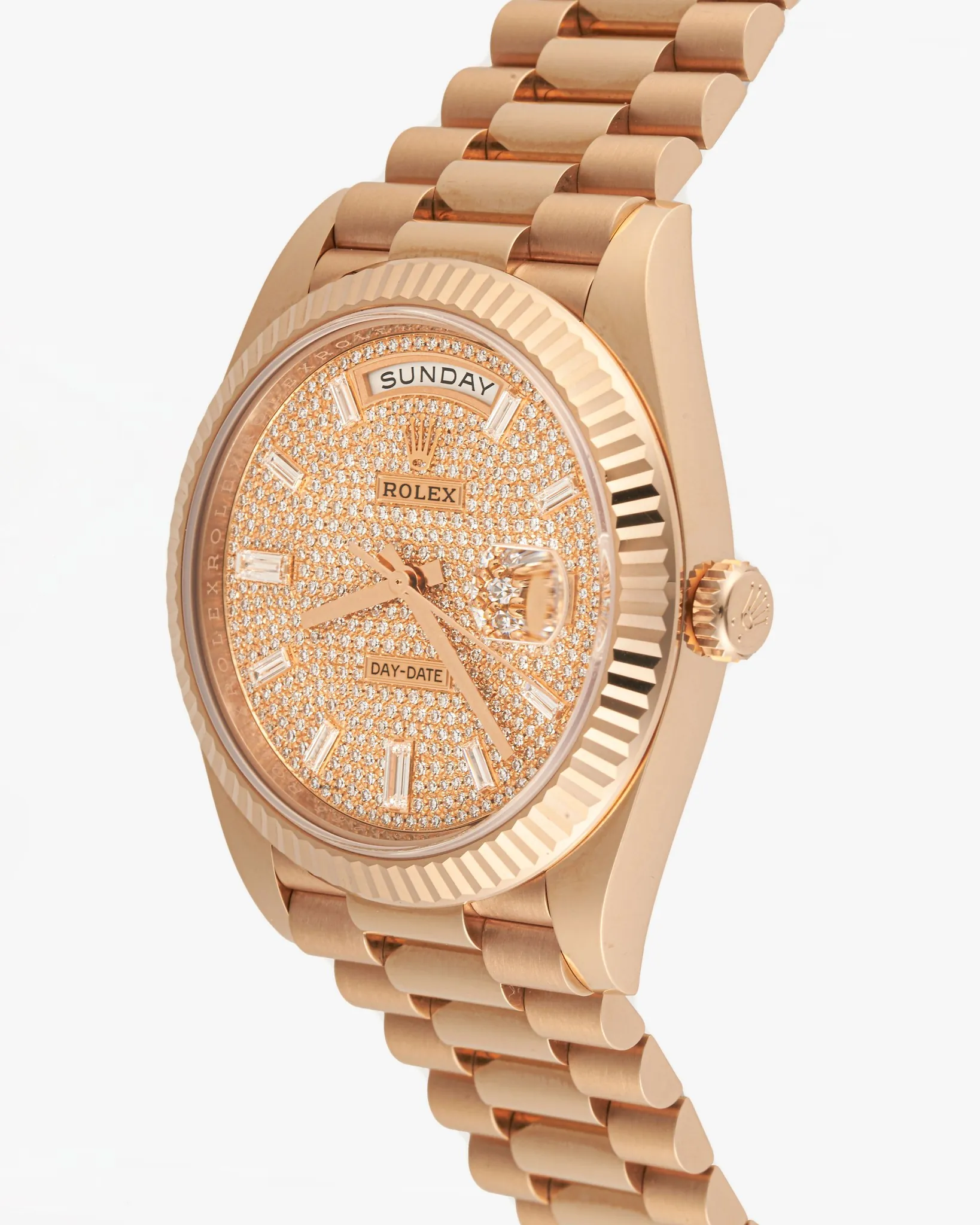 Rolex Daydate 228235 Pave Dial 2022 – photo 4
