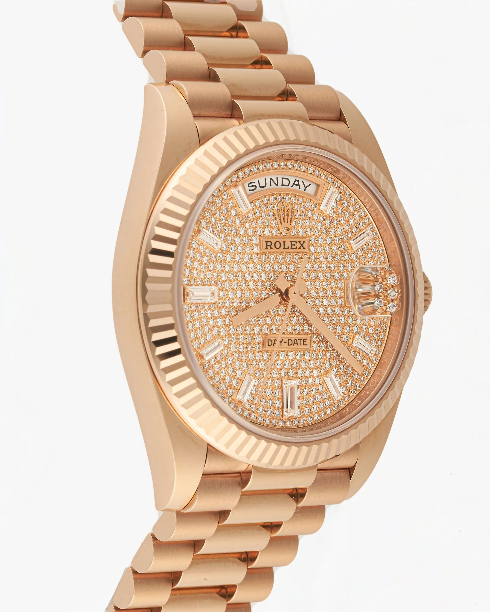 Rolex Daydate 228235 Pave Dial 2022 – photo 5